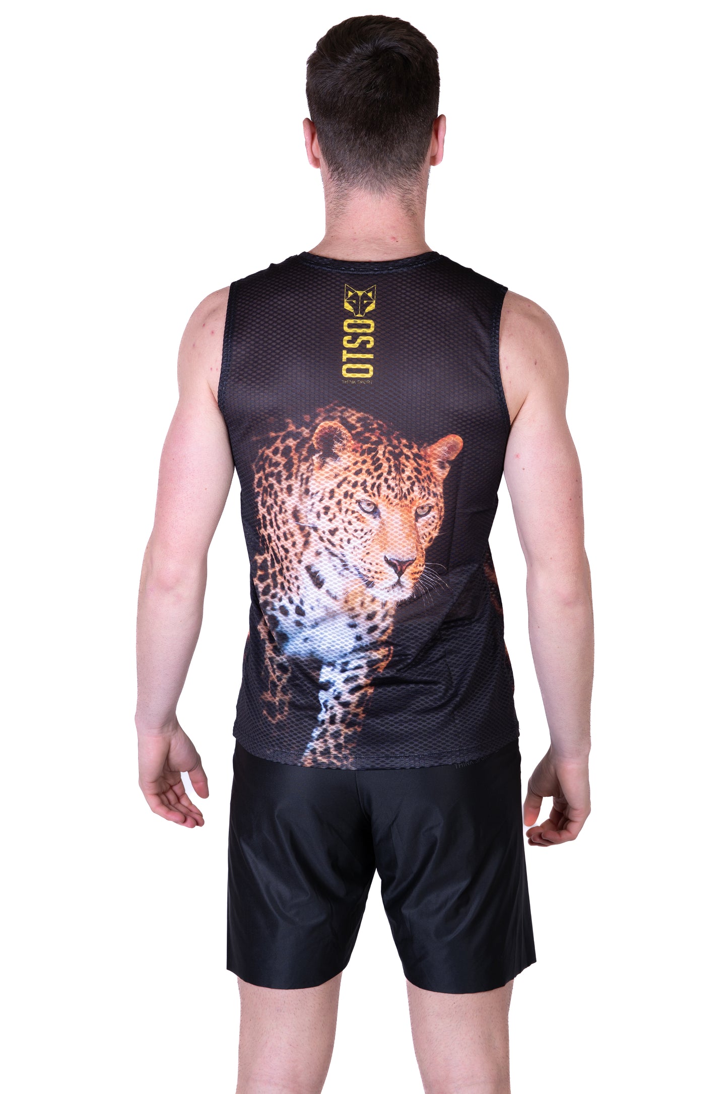 Maglietta senza maniche uomo - Leopardo