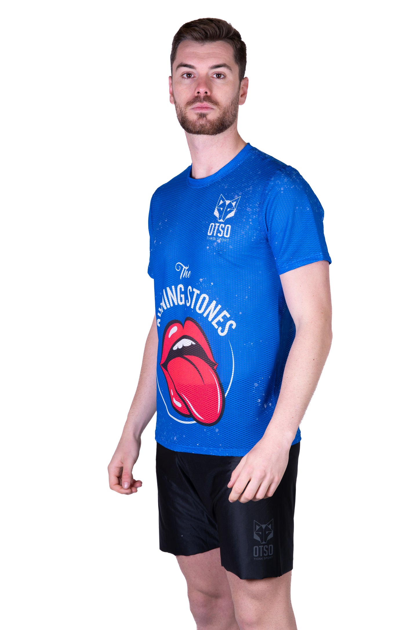 Samarreta màniga curta home - Running Stones Blue