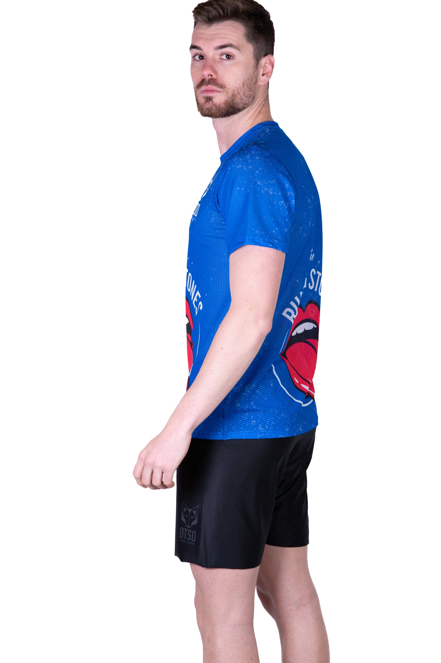 Samarreta màniga curta home - Running Stones Blue