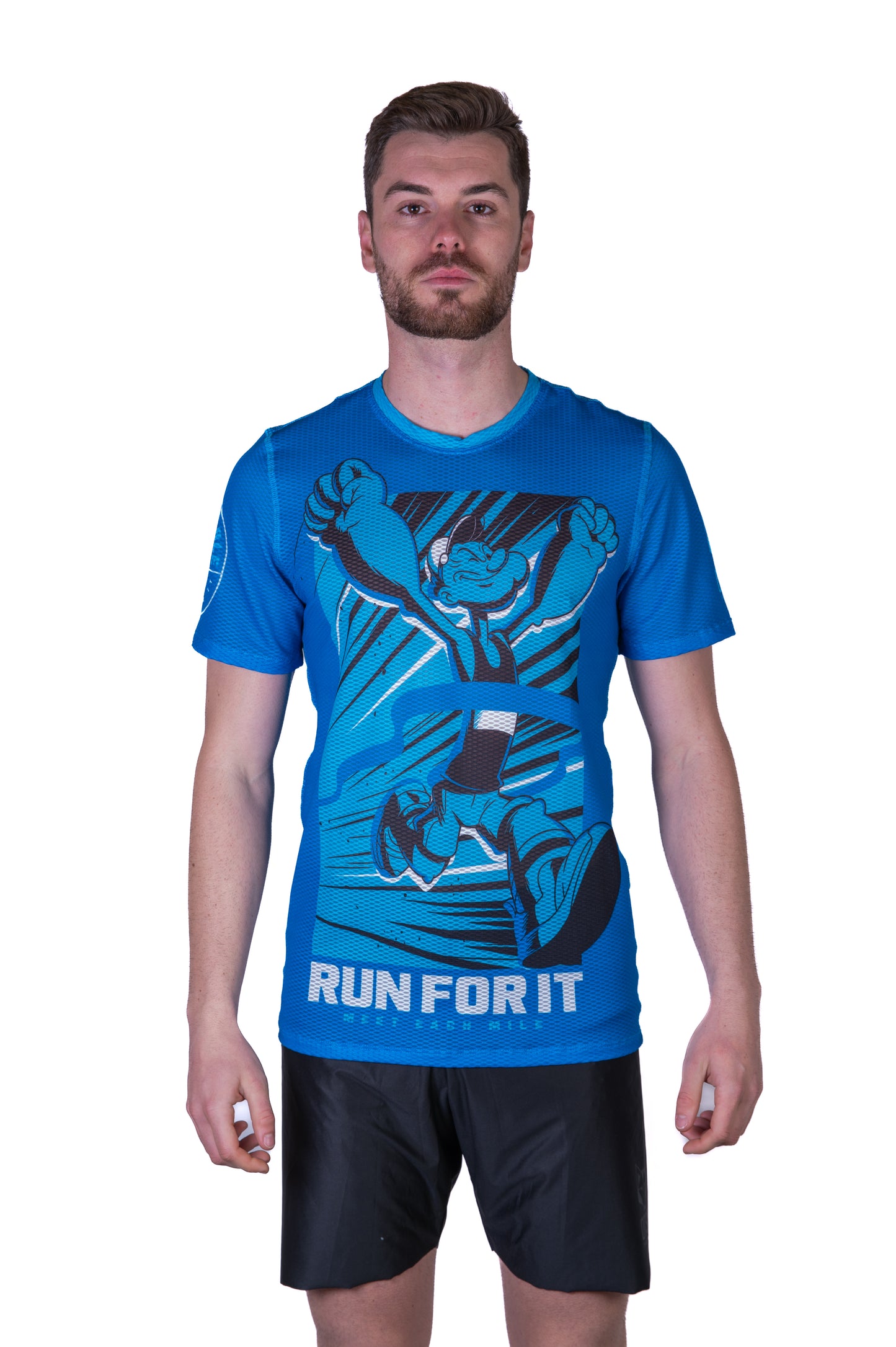 Camiseta masculina de manga curta - Popeye Run For It