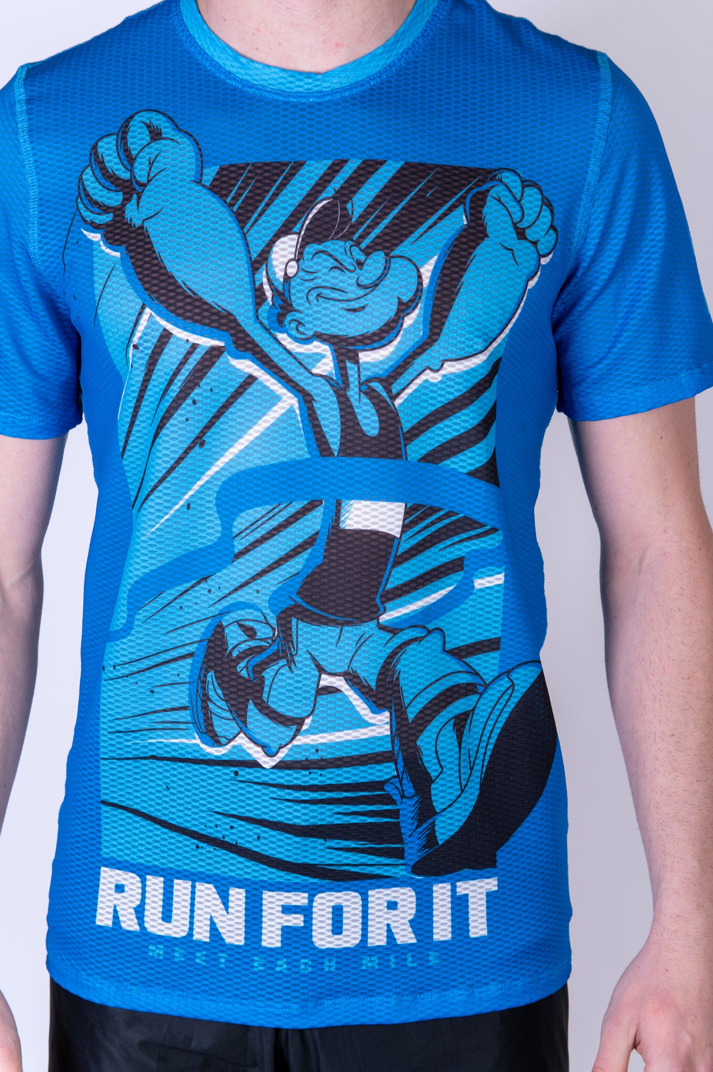 Camiseta masculina de manga curta - Popeye Run For It