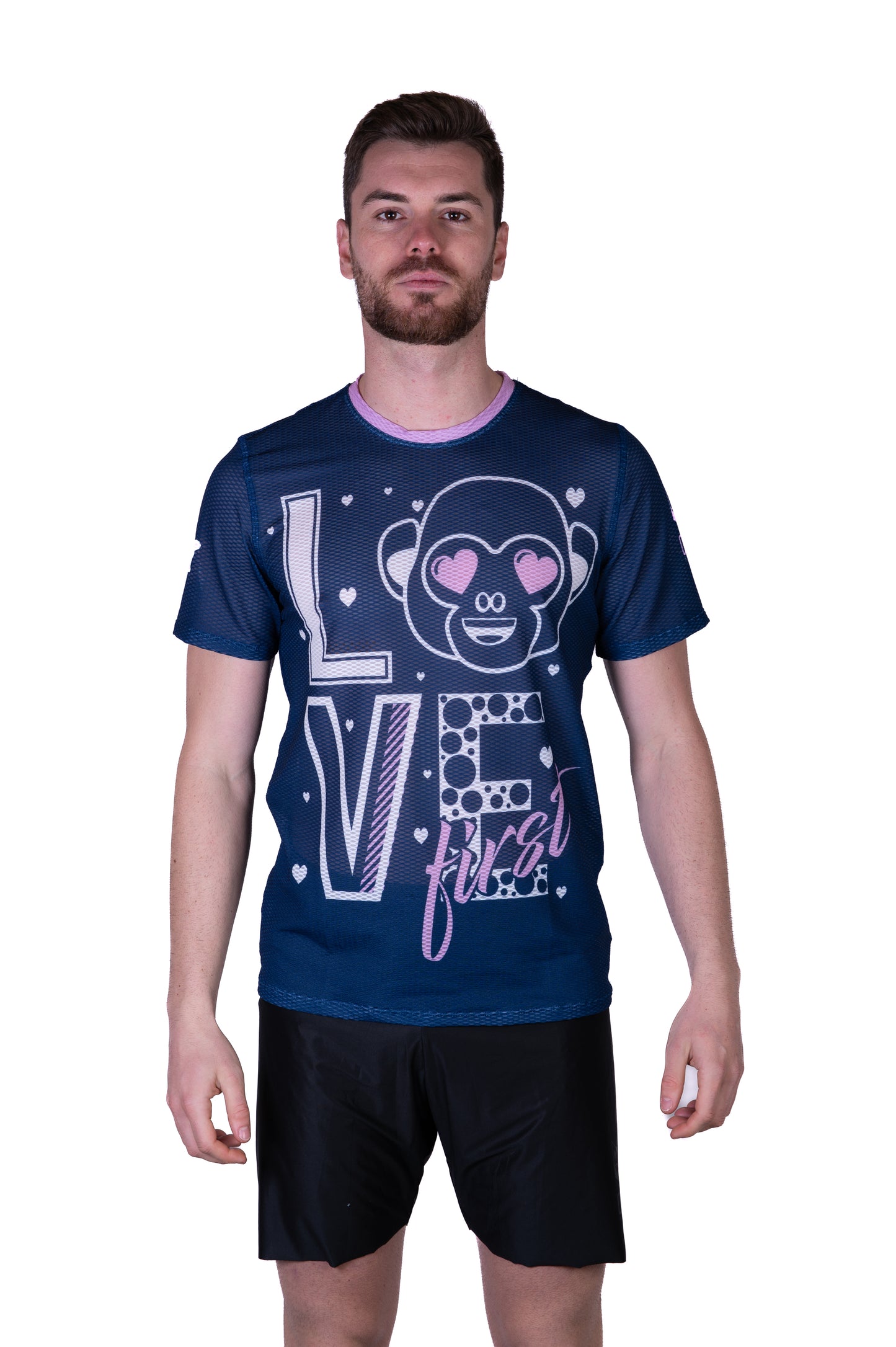 Camiseta manga curta masculina - Emoji Love First
