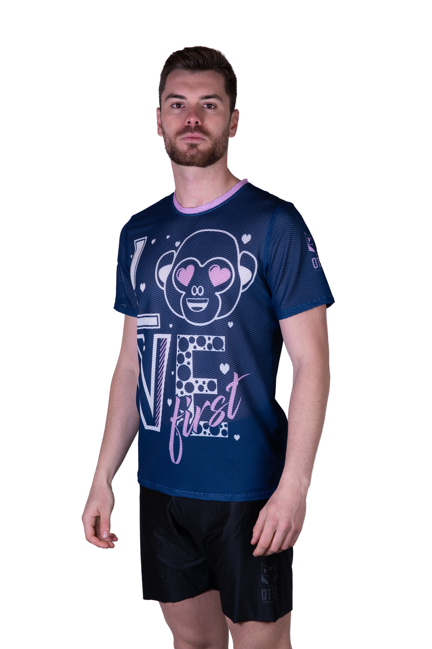 Camiseta manga curta masculina - Emoji Love First