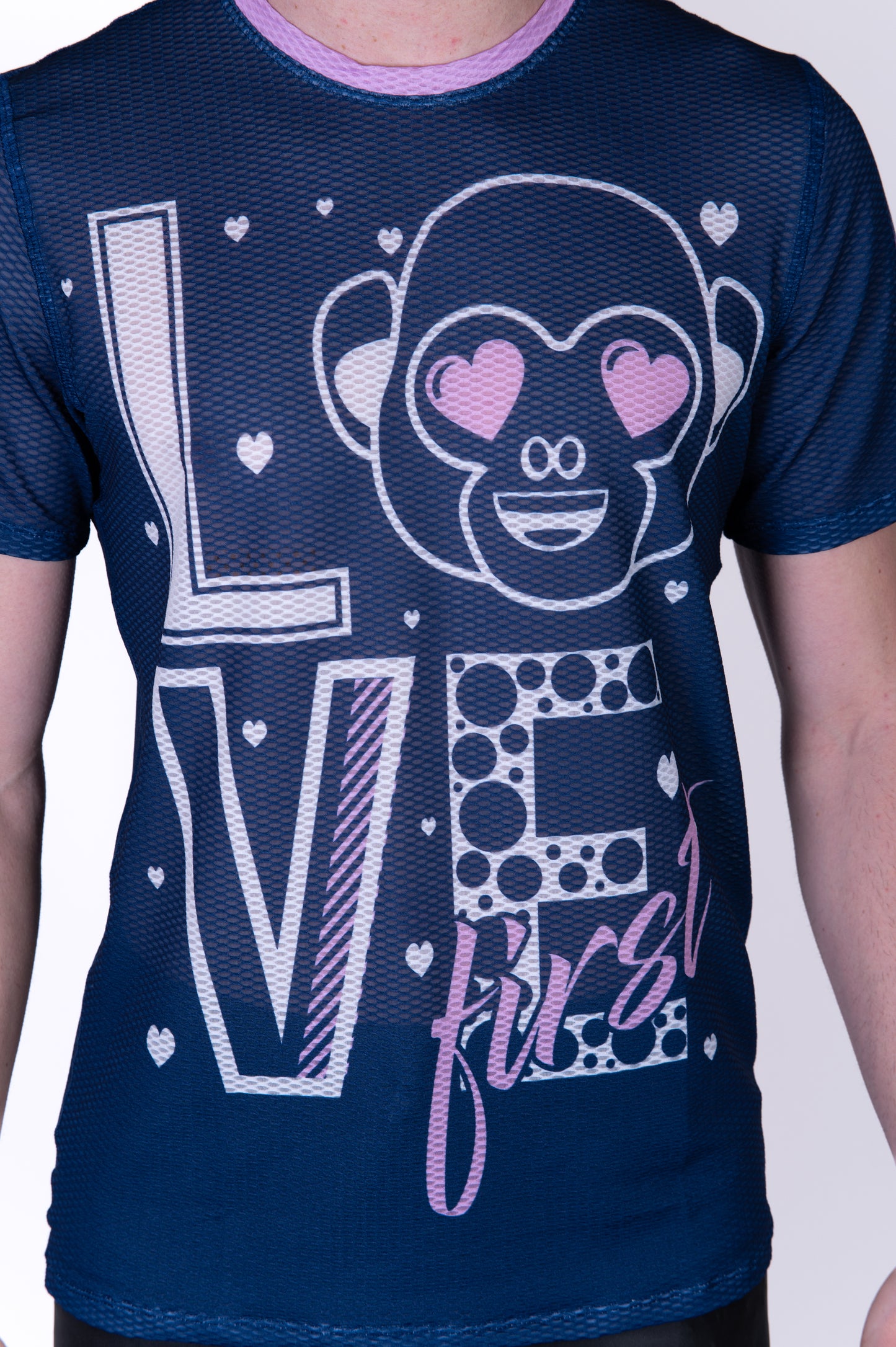 Camiseta manga curta masculina - Emoji Love First