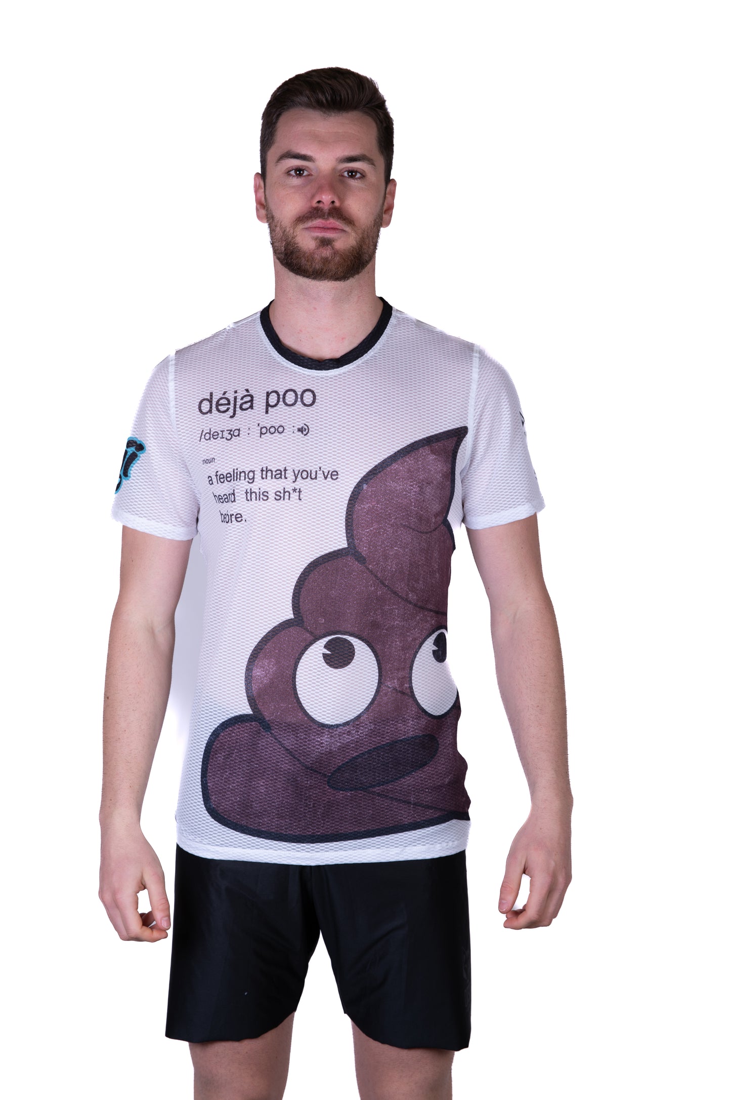 Camiseta manga curta masculina - Emoji Déjà Poo