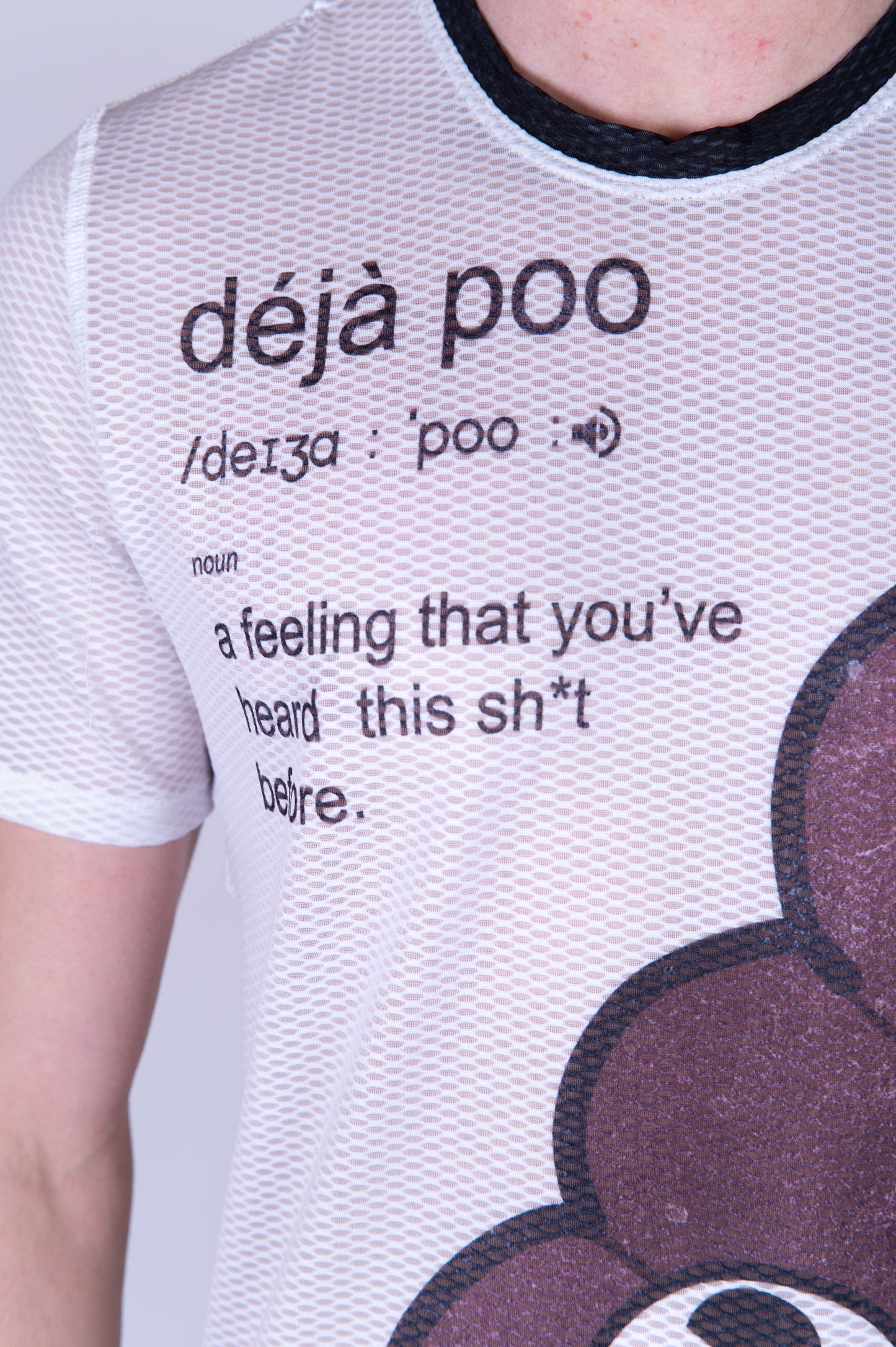 Camiseta manga curta masculina - Emoji Déjà Poo