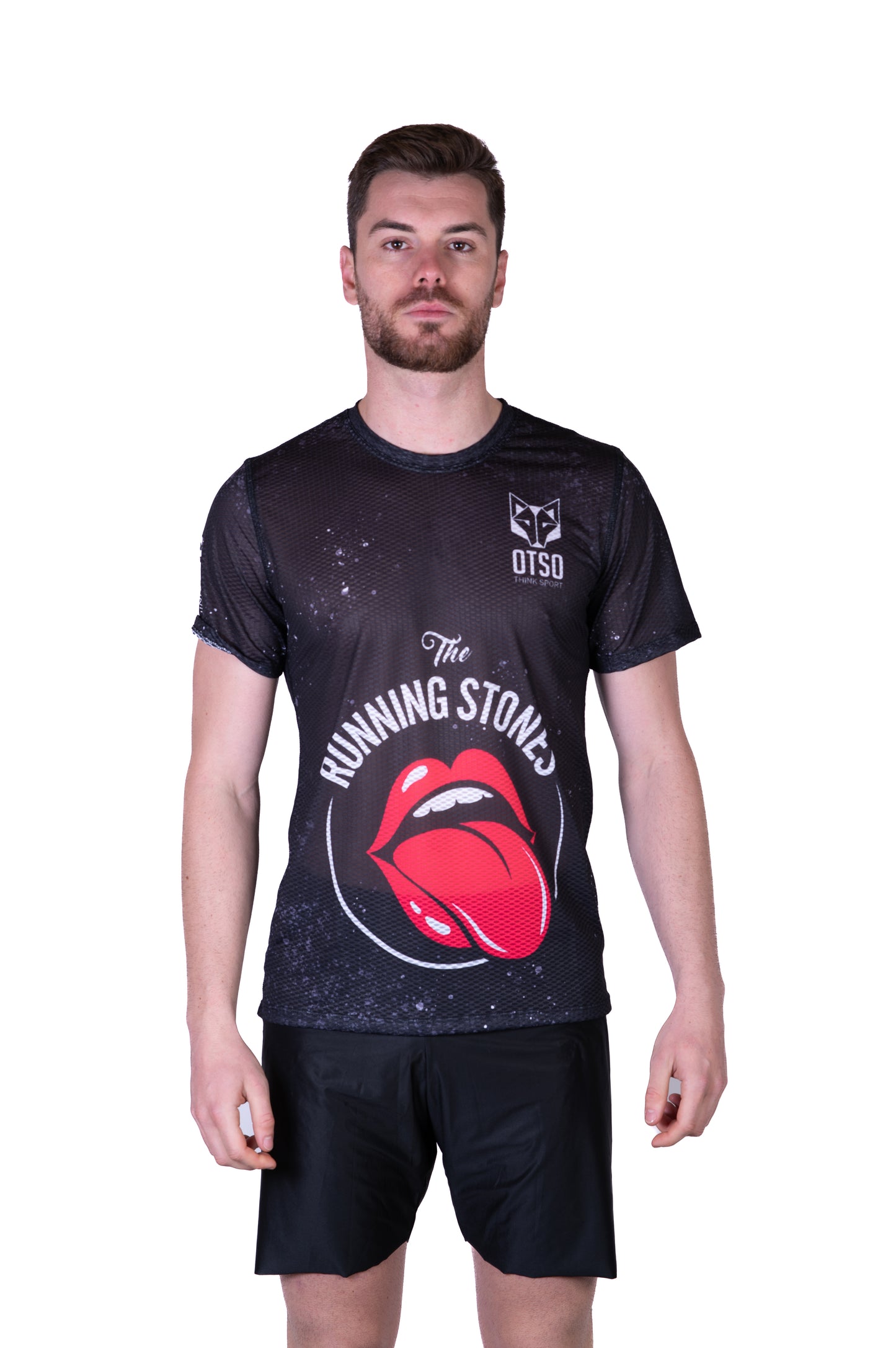 Short sleeve t-shirt for men - Running Stones