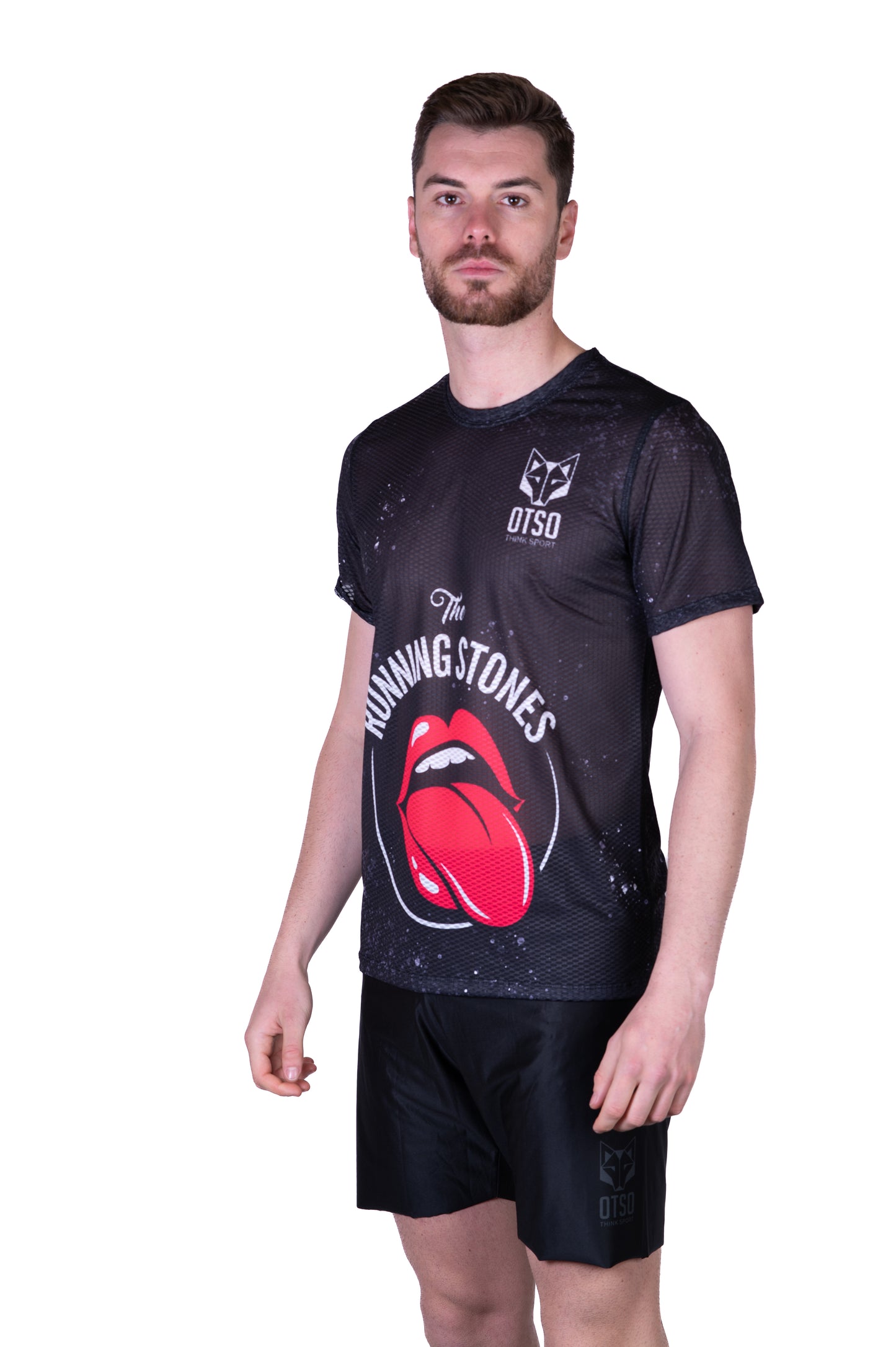 Short sleeve t-shirt for men - Running Stones