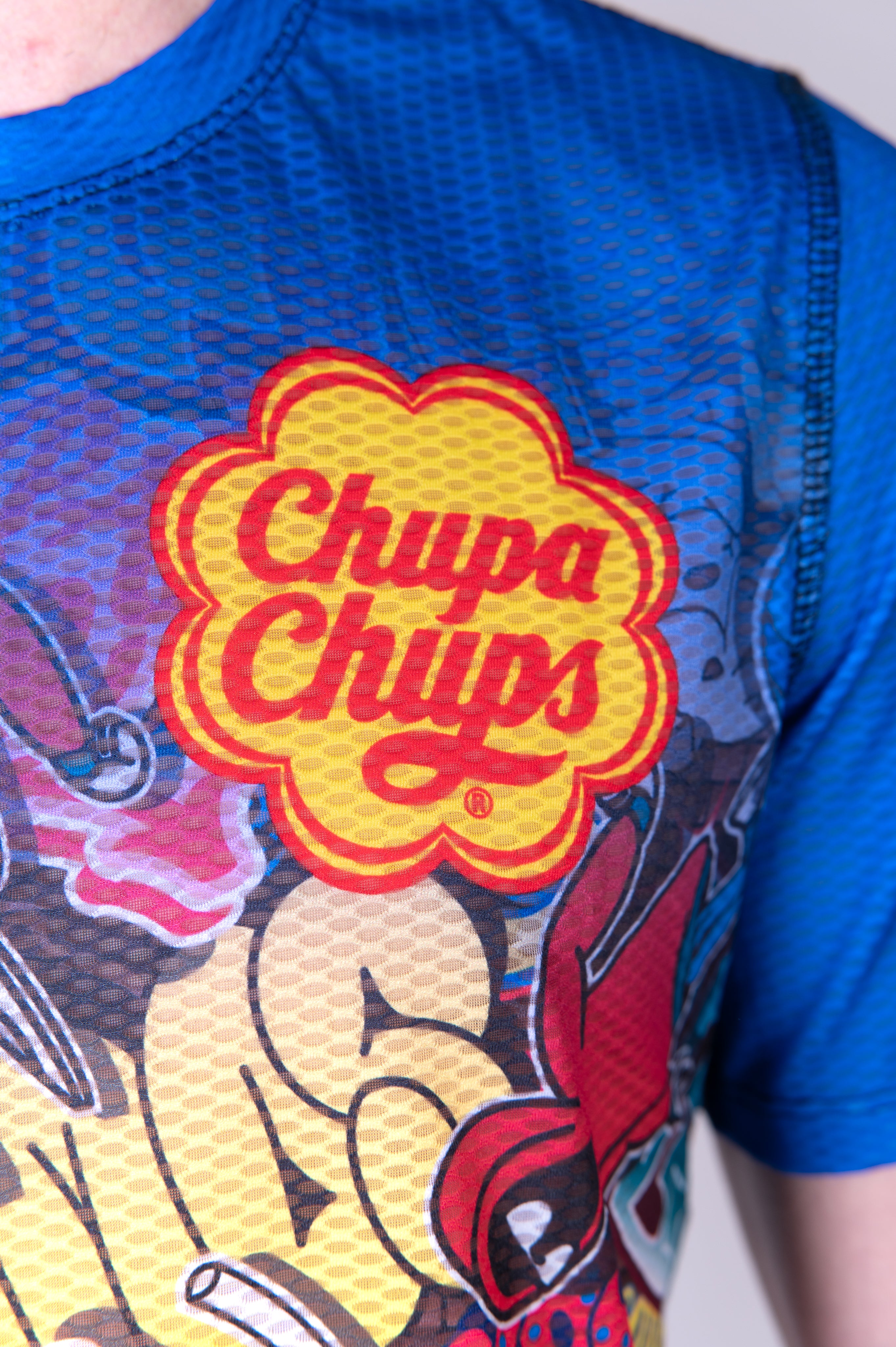 OTSO Men's Short Sleeve Running Technical T-Shirt Chupa Chups