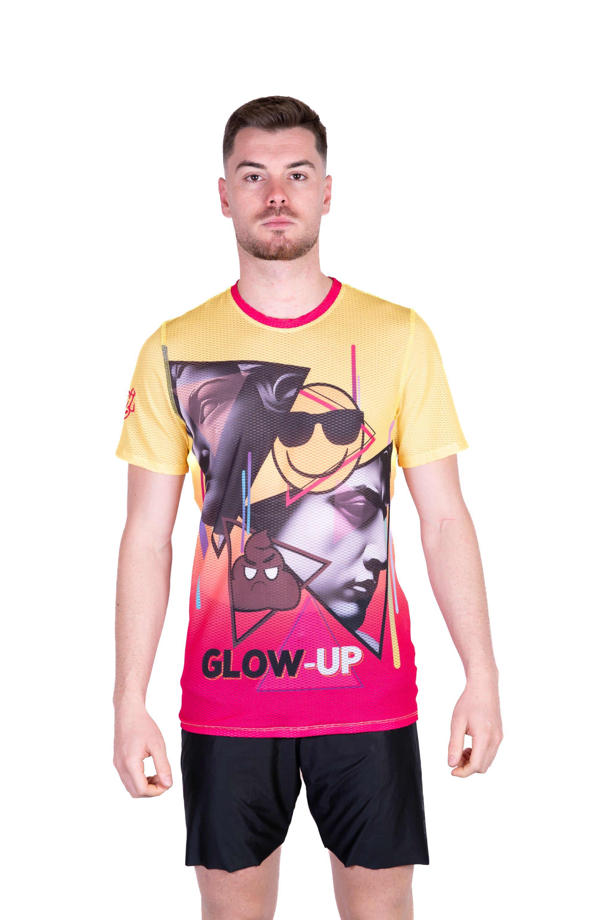 Camiseta manga corta hombre - Emoji Glow-Up (Outlet)
