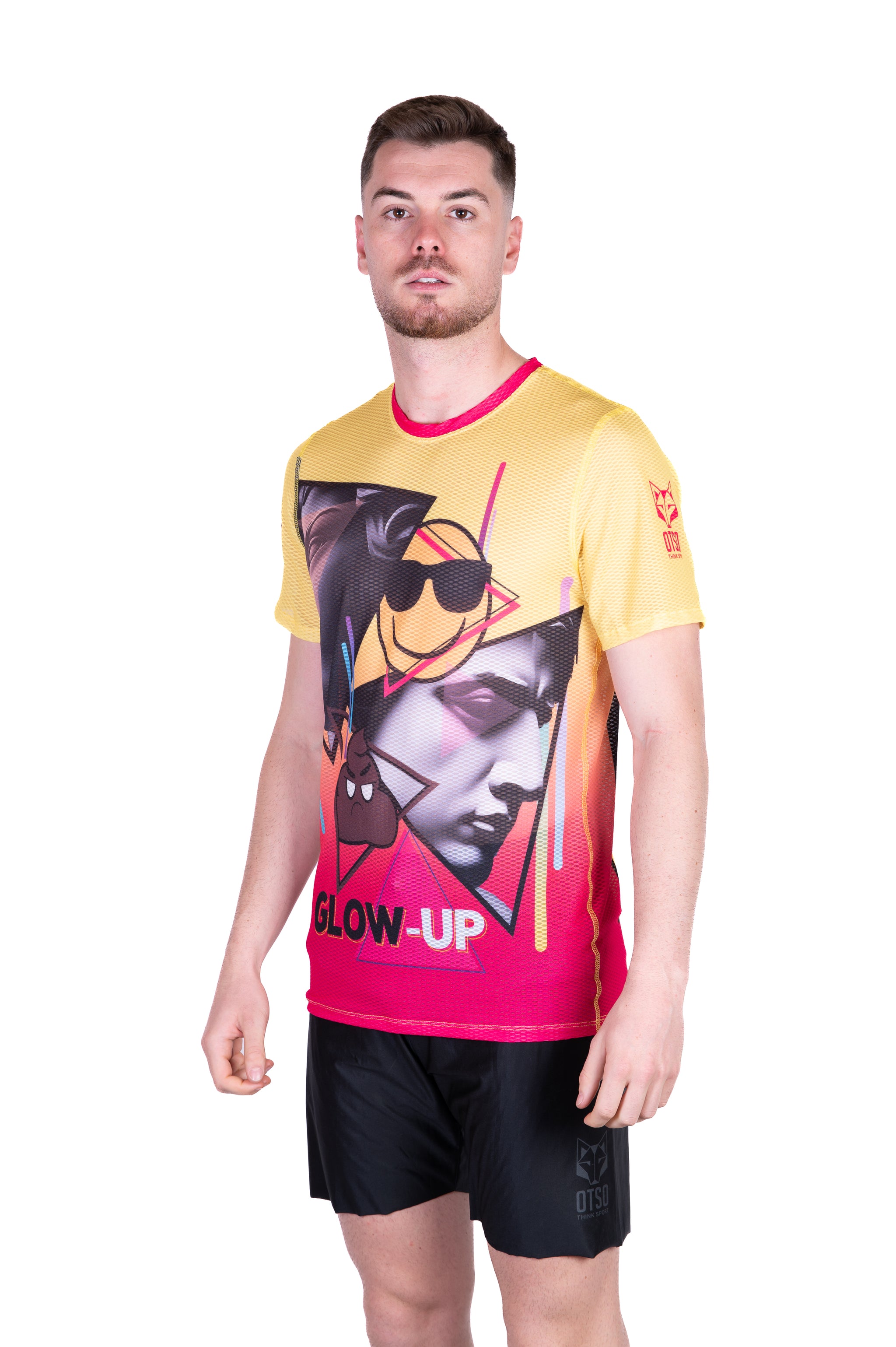 Camiseta manga corta hombre - Emoji Glow-Up (Outlet)