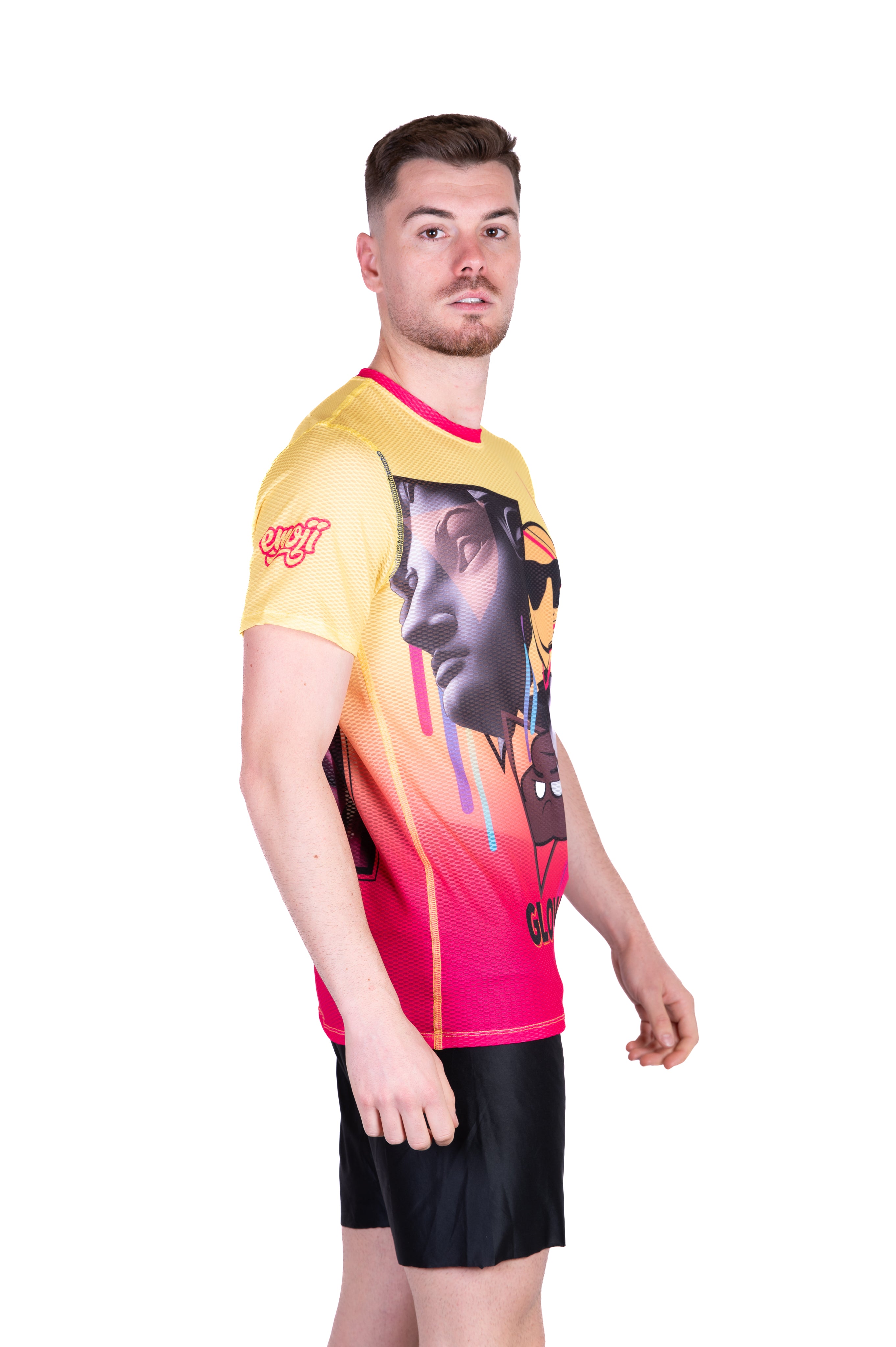 Camiseta manga corta hombre - Emoji Glow-Up (Outlet)