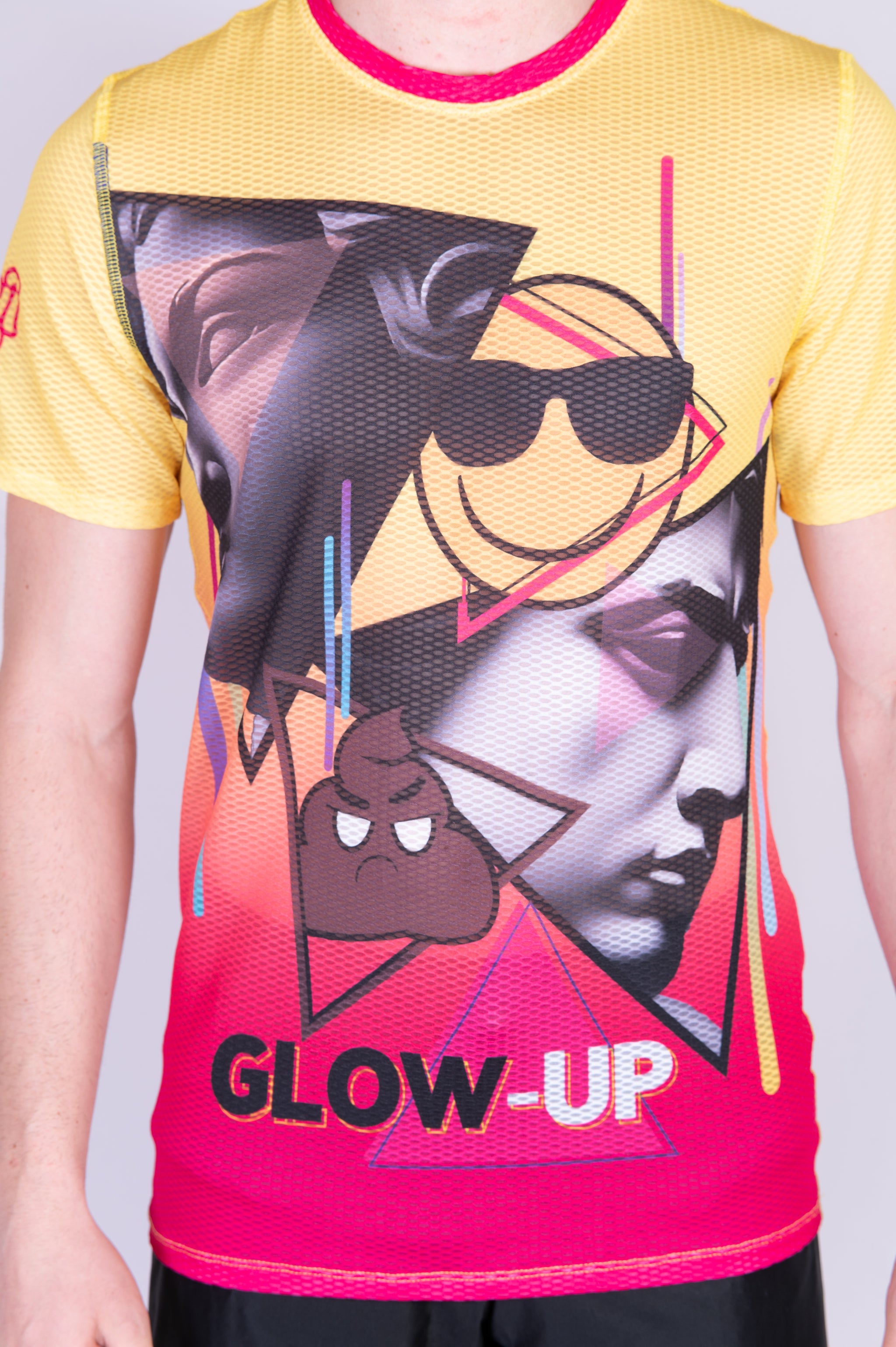 Camiseta manga corta hombre - Emoji Glow-Up (Outlet)