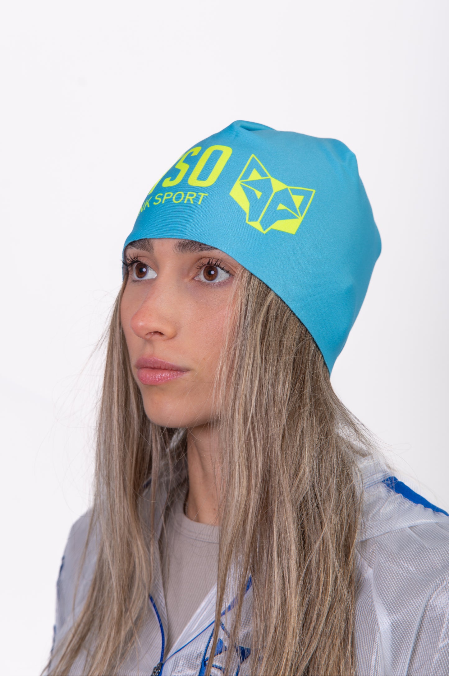 Gorro - Light Blue & Fluo Yellow