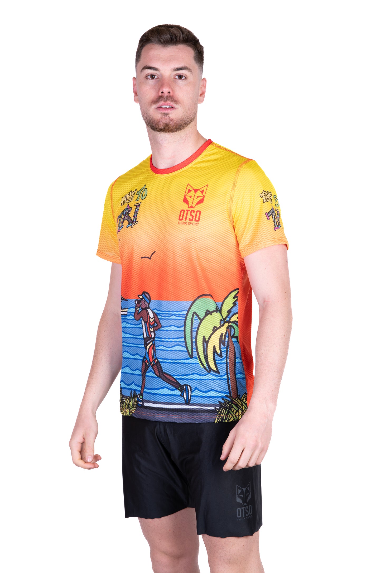 Short sleeve t-shirt for men - Time to Tri Run