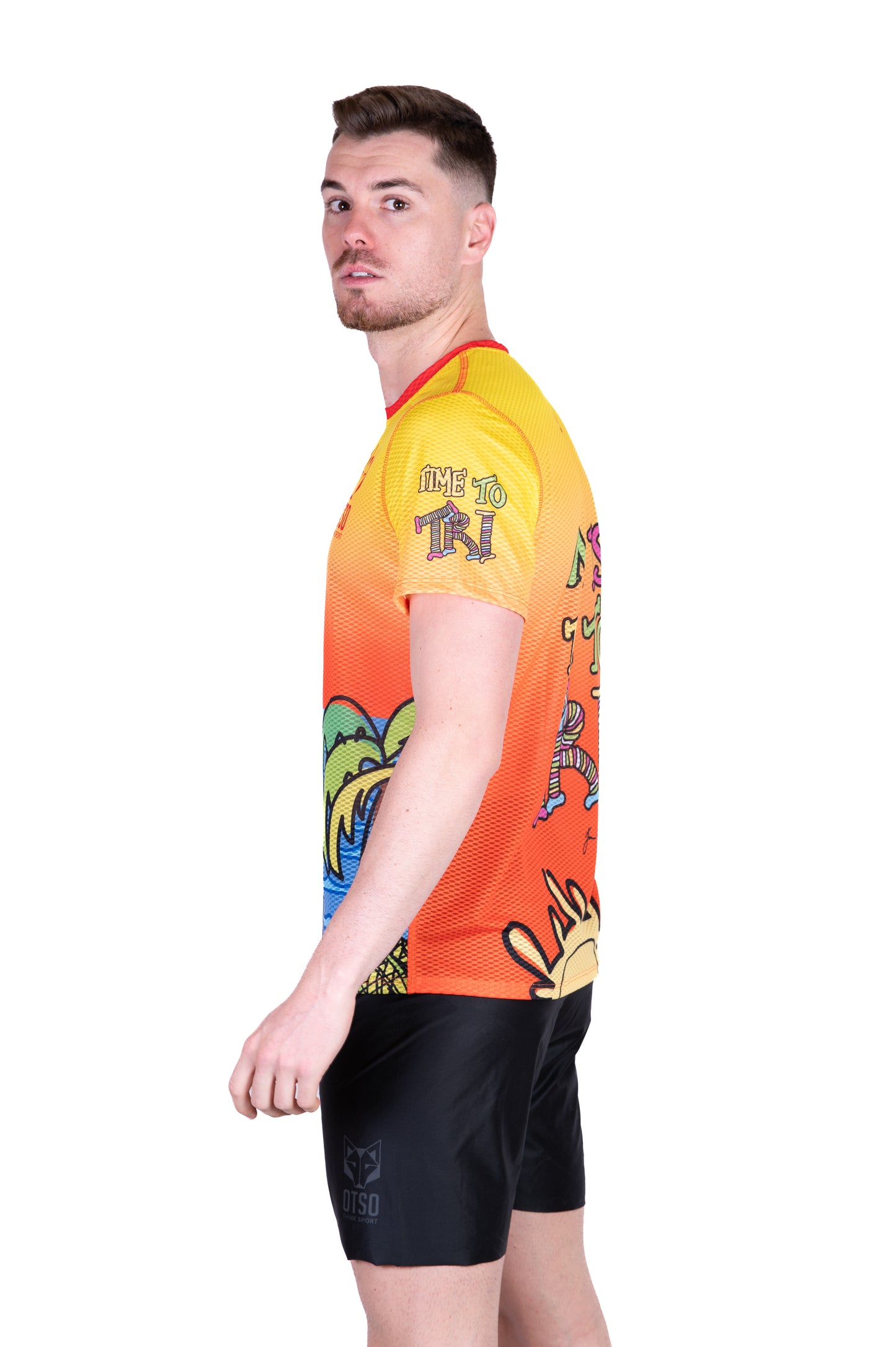 Short sleeve t-shirt for men - Time to Tri Run