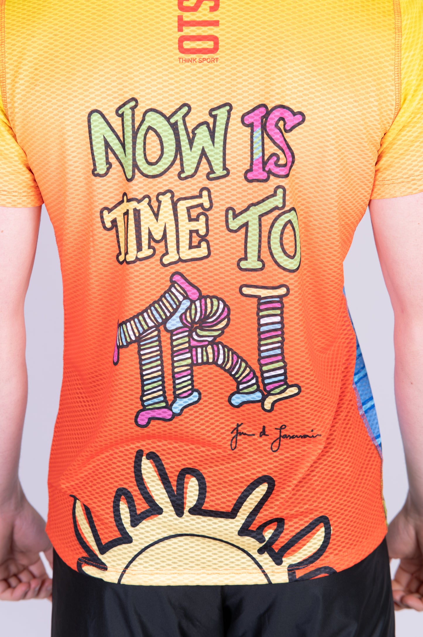 Short sleeve t-shirt for men - Time to Tri Run