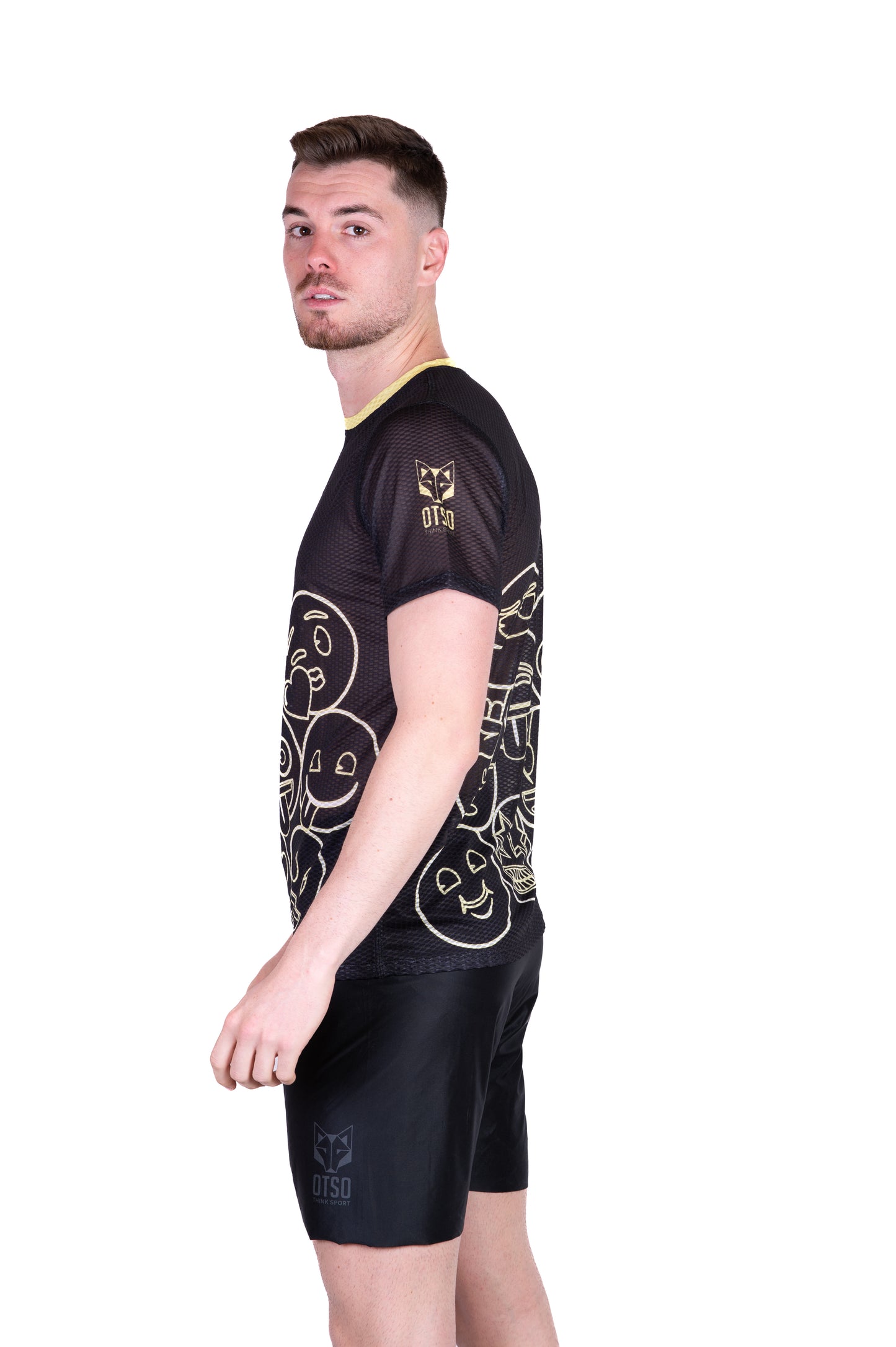 T-shirt manches courtes homme - Emoji Neon Faces