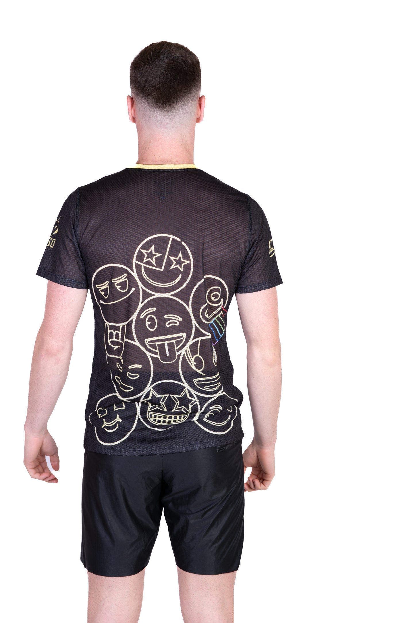 T-shirt manches courtes homme - Emoji Neon Faces