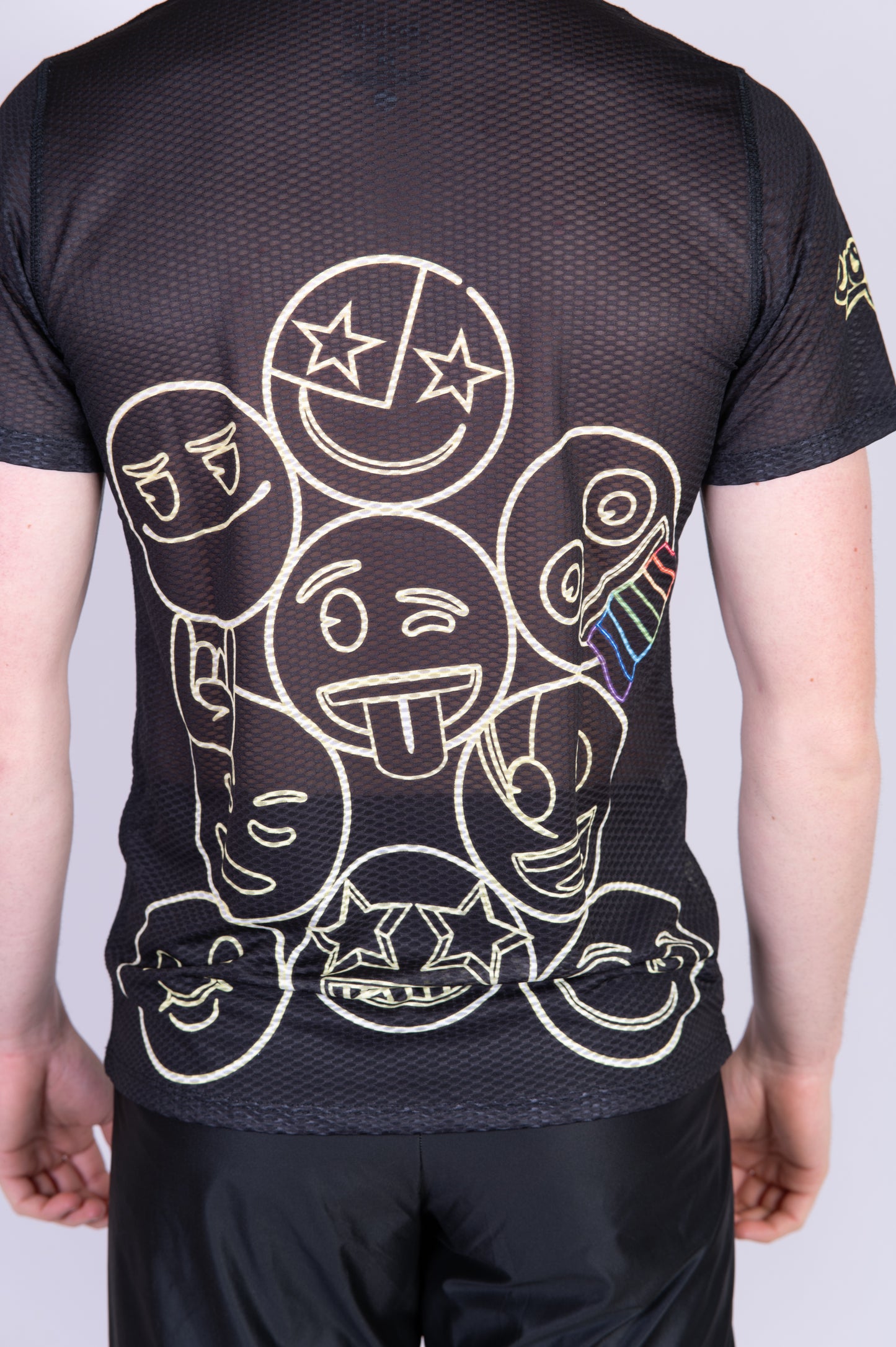 T-shirt manches courtes homme - Emoji Neon Faces