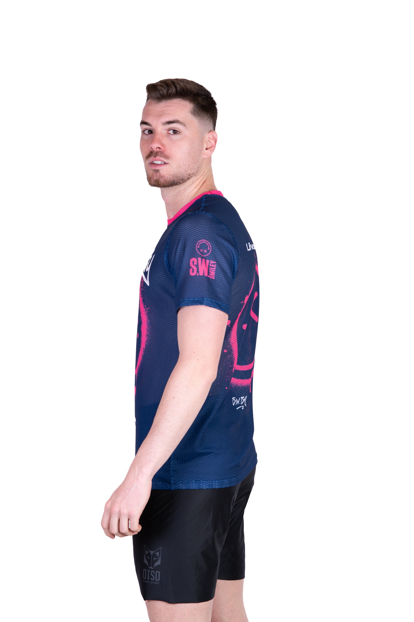 Camiseta manga curta homem - S.W.Smiley Graffiti