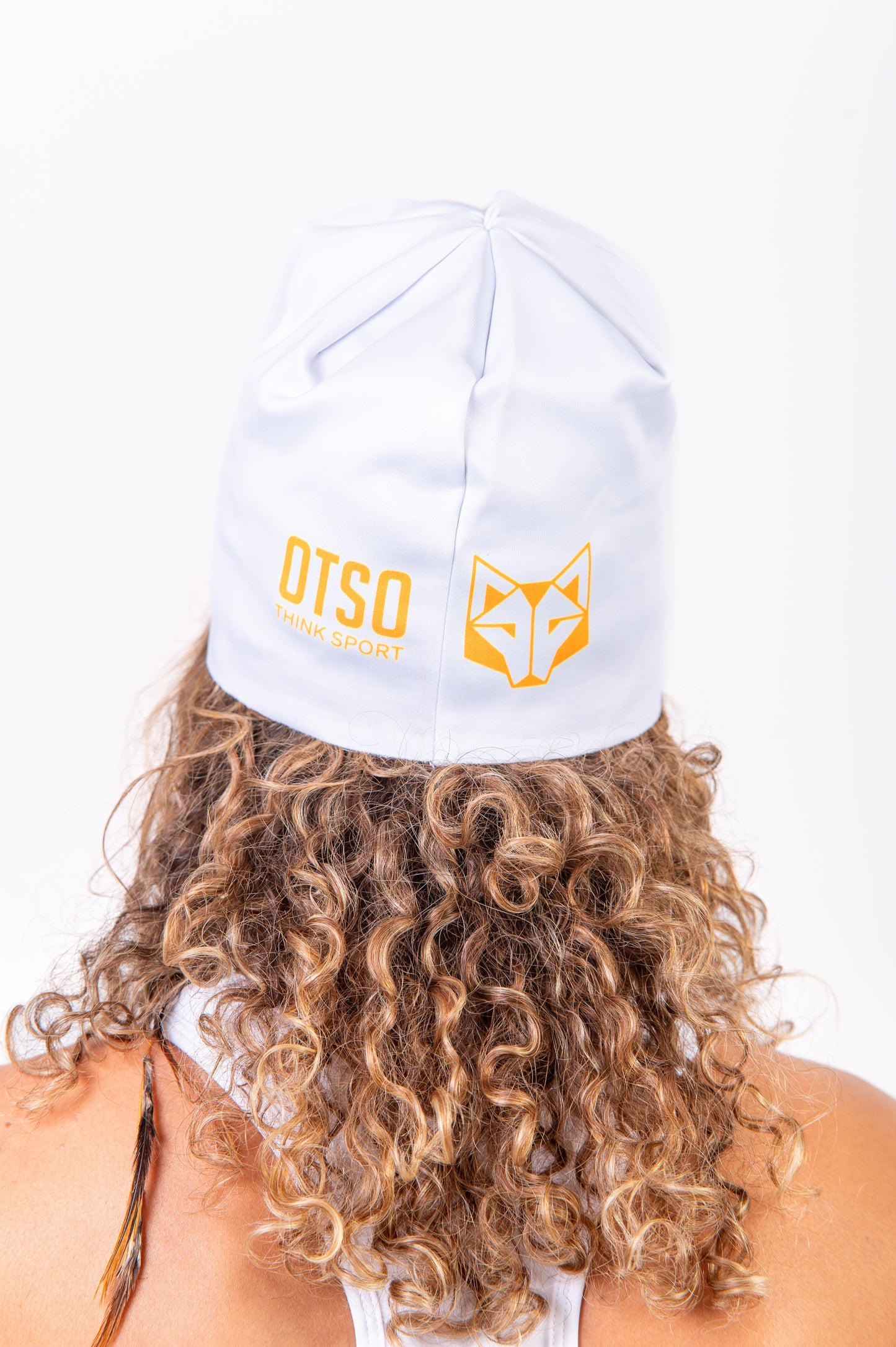 Hat - White & Fluo Orange