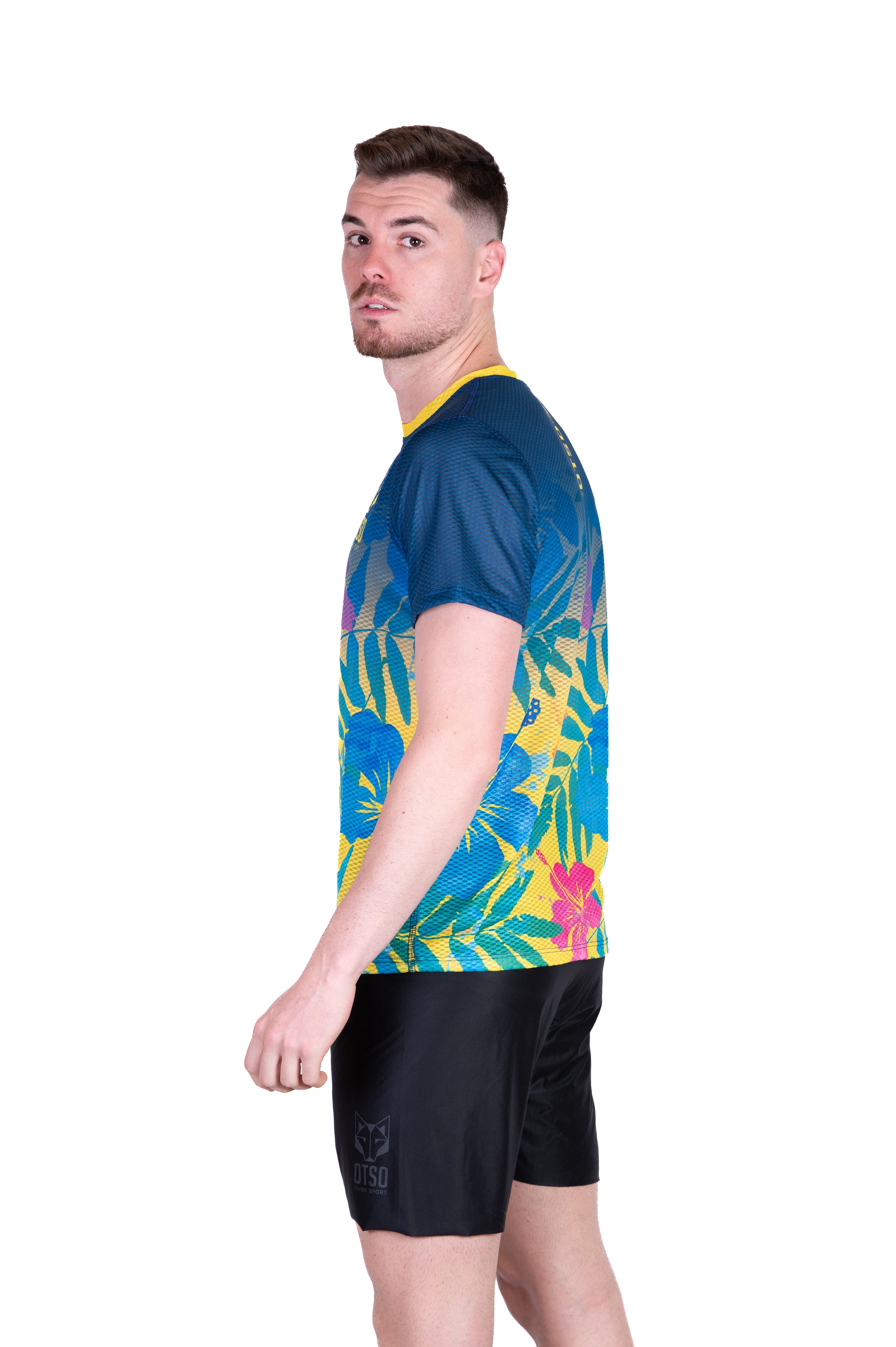 Camiseta manga corta hombre - Floral Blue (Outlet)