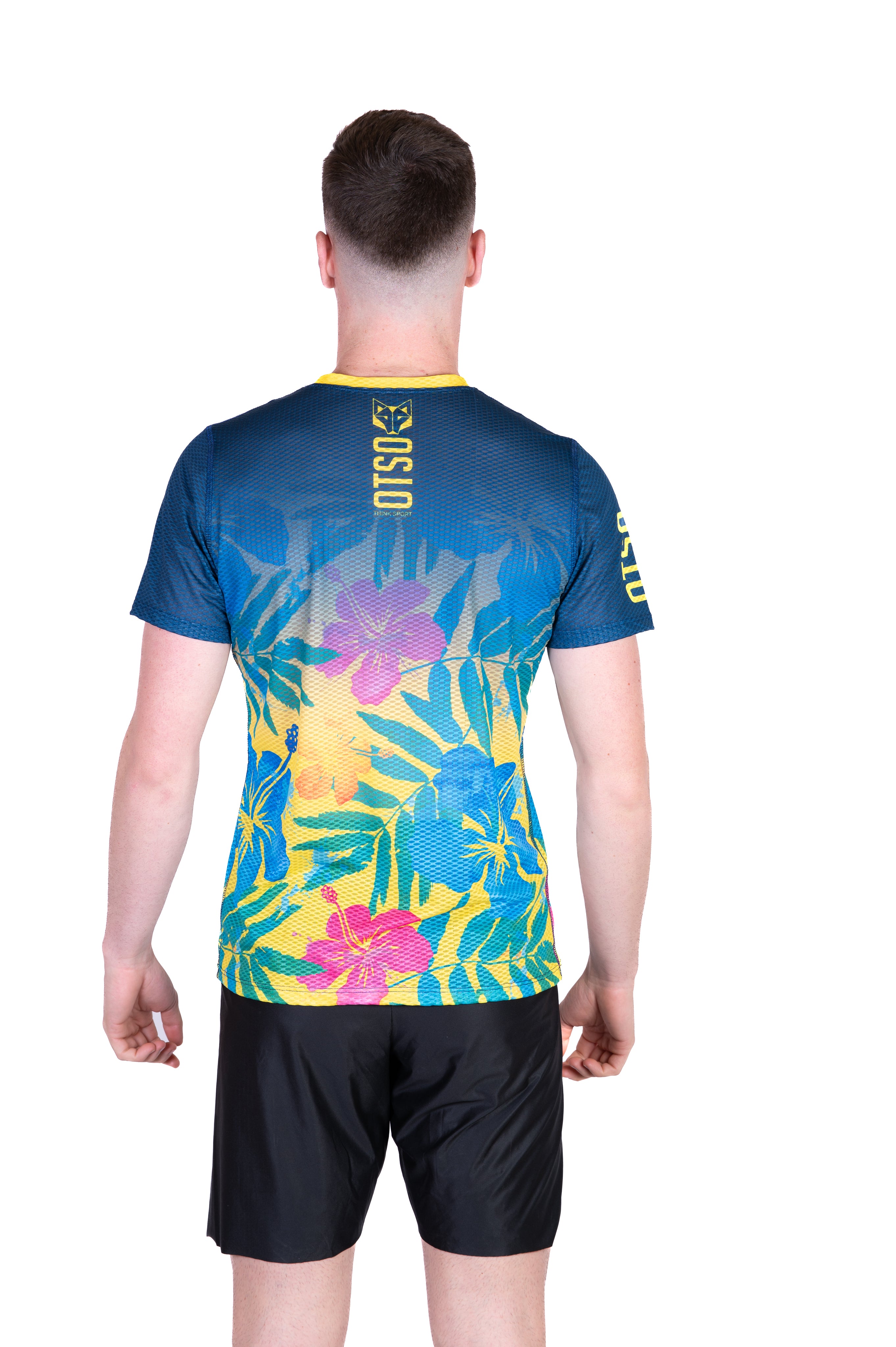 Camiseta manga corta hombre - Floral Blue (Outlet)