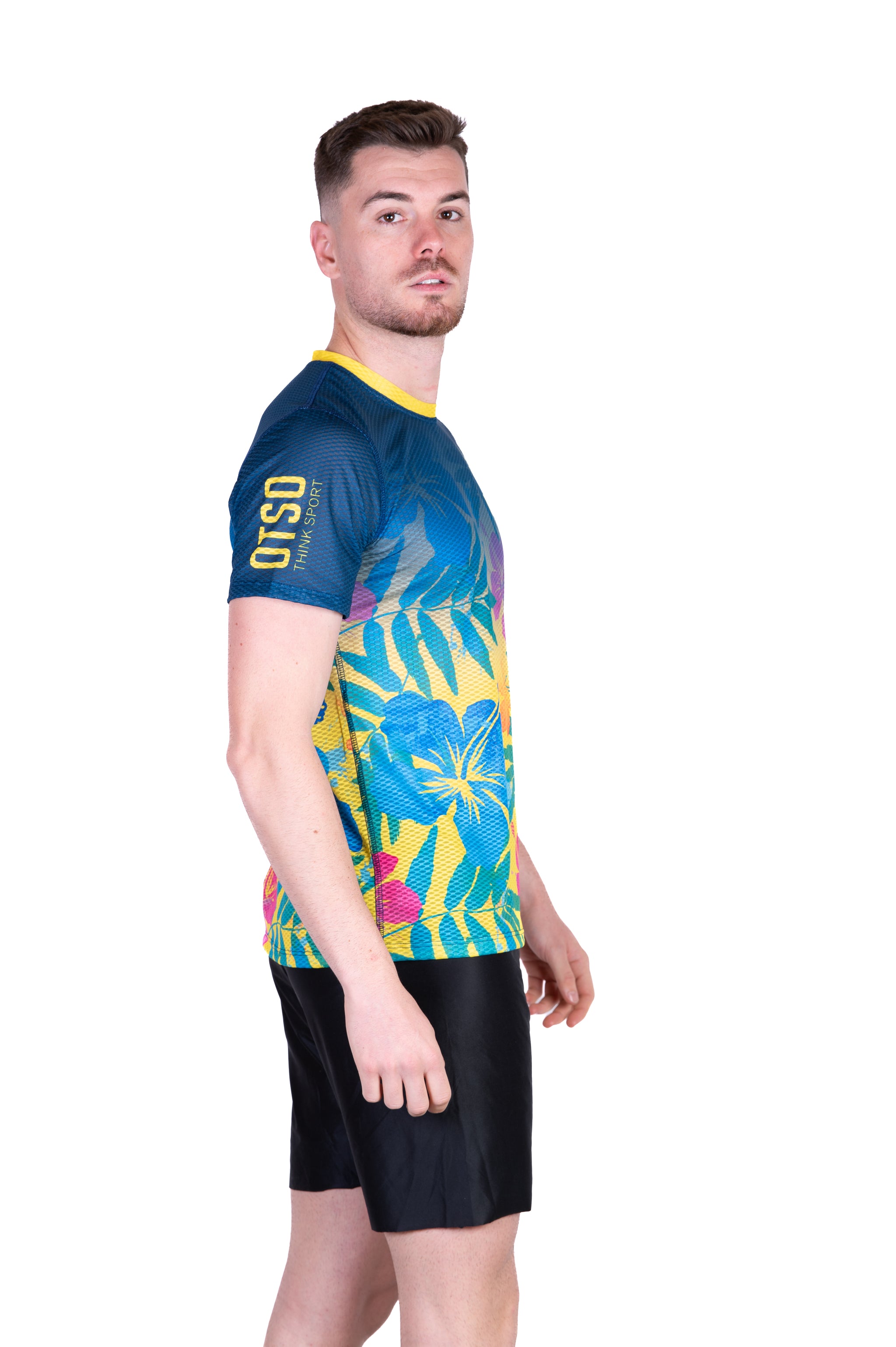 Camiseta manga corta hombre - Floral Blue (Outlet)