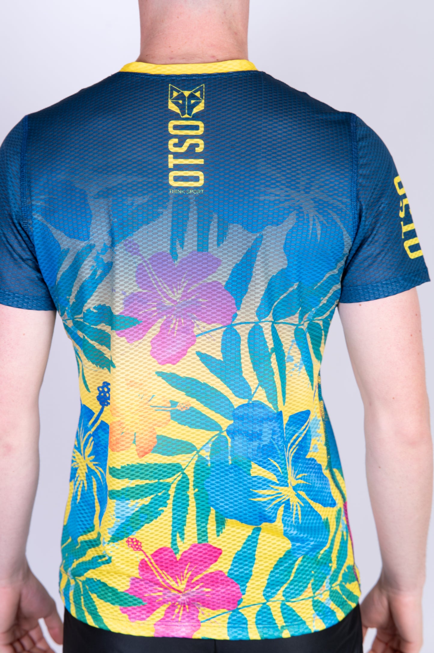 Camiseta masculina de manga curta - Floral Blue