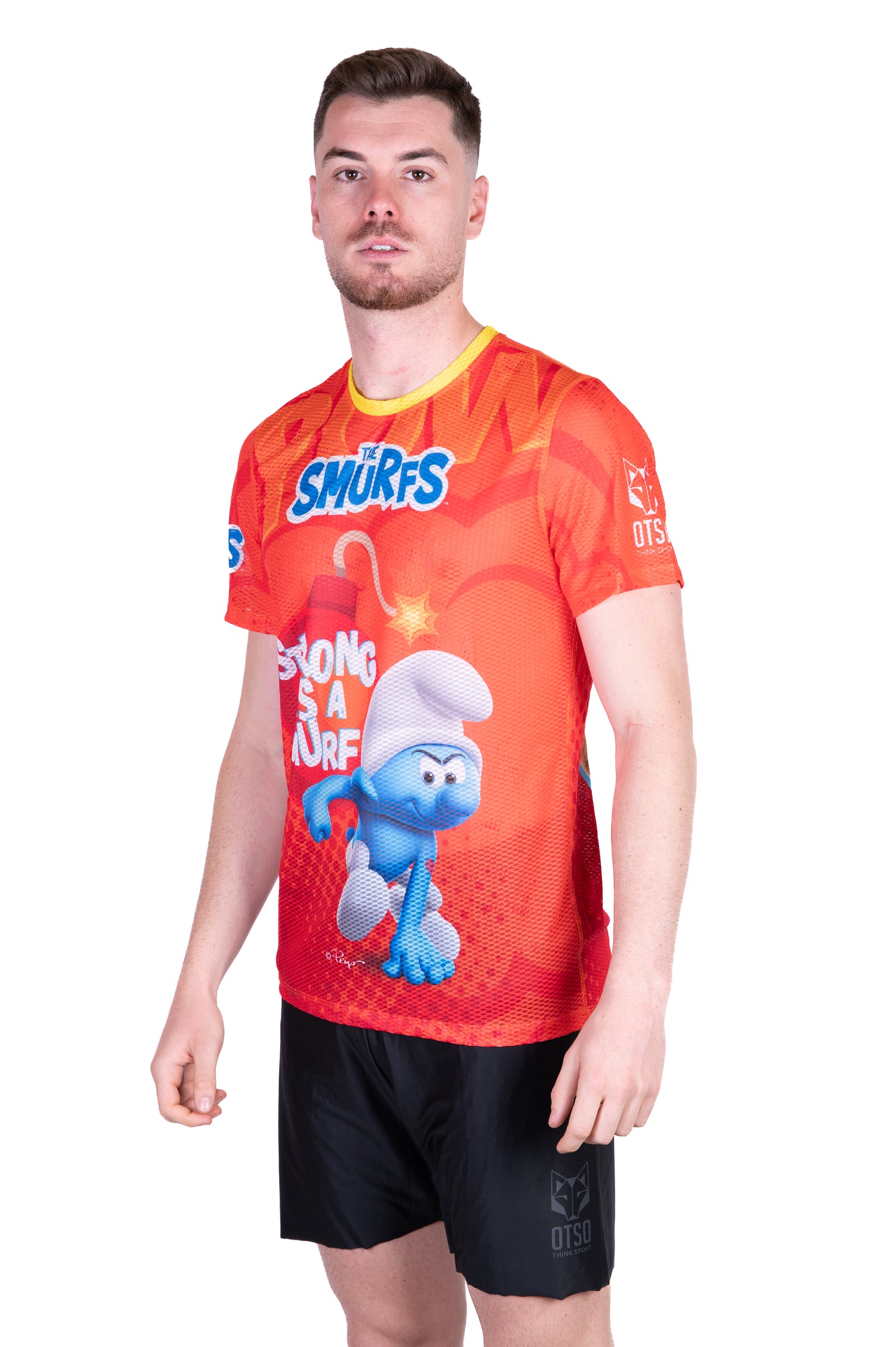 Short sleeve t-shirt for men - Strong as a Smurf