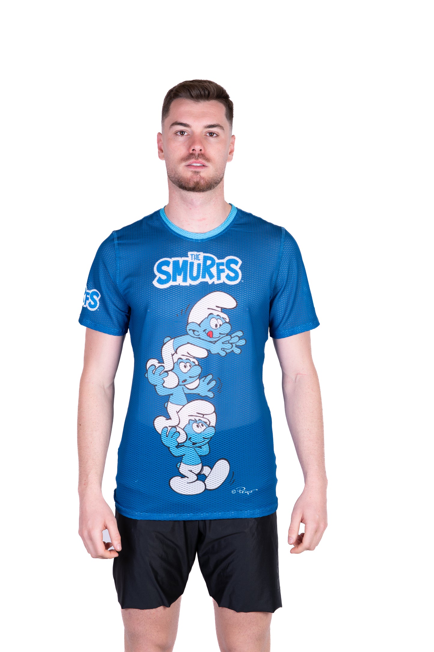 Camiseta manga corta hombre - Smurf Tower