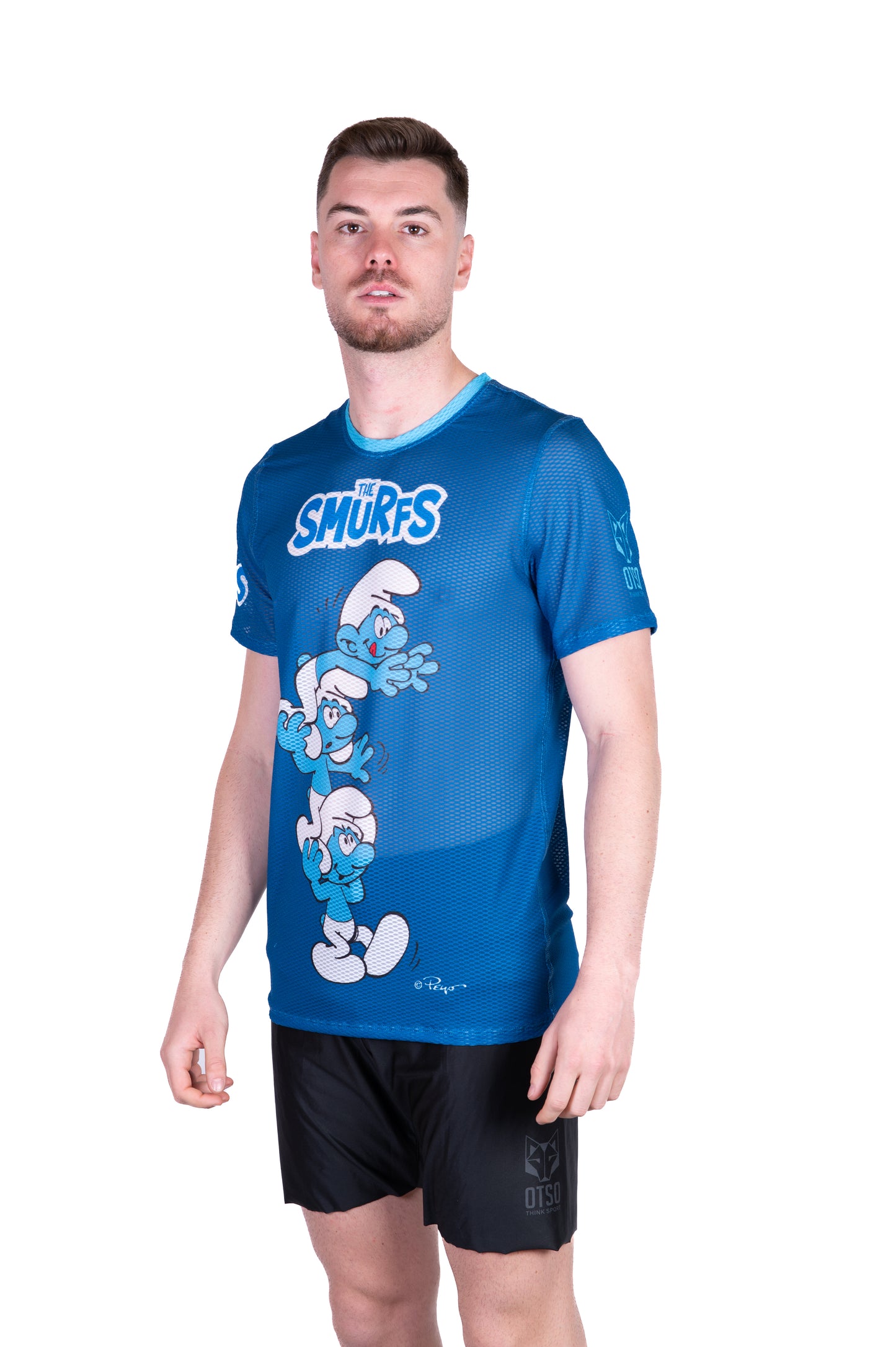 Camiseta manga corta hombre - Smurf Tower