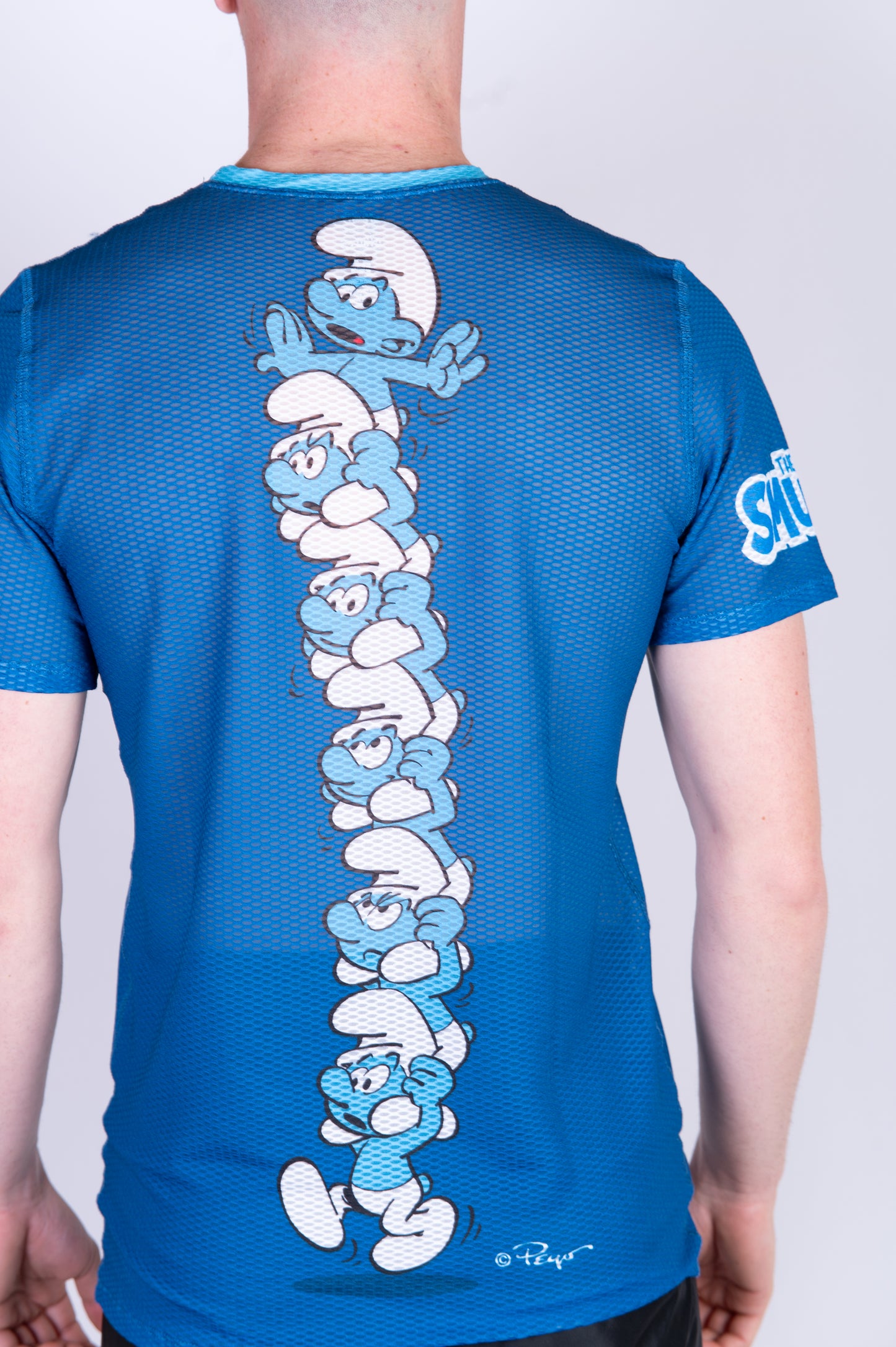 Camiseta manga corta hombre - Smurf Tower