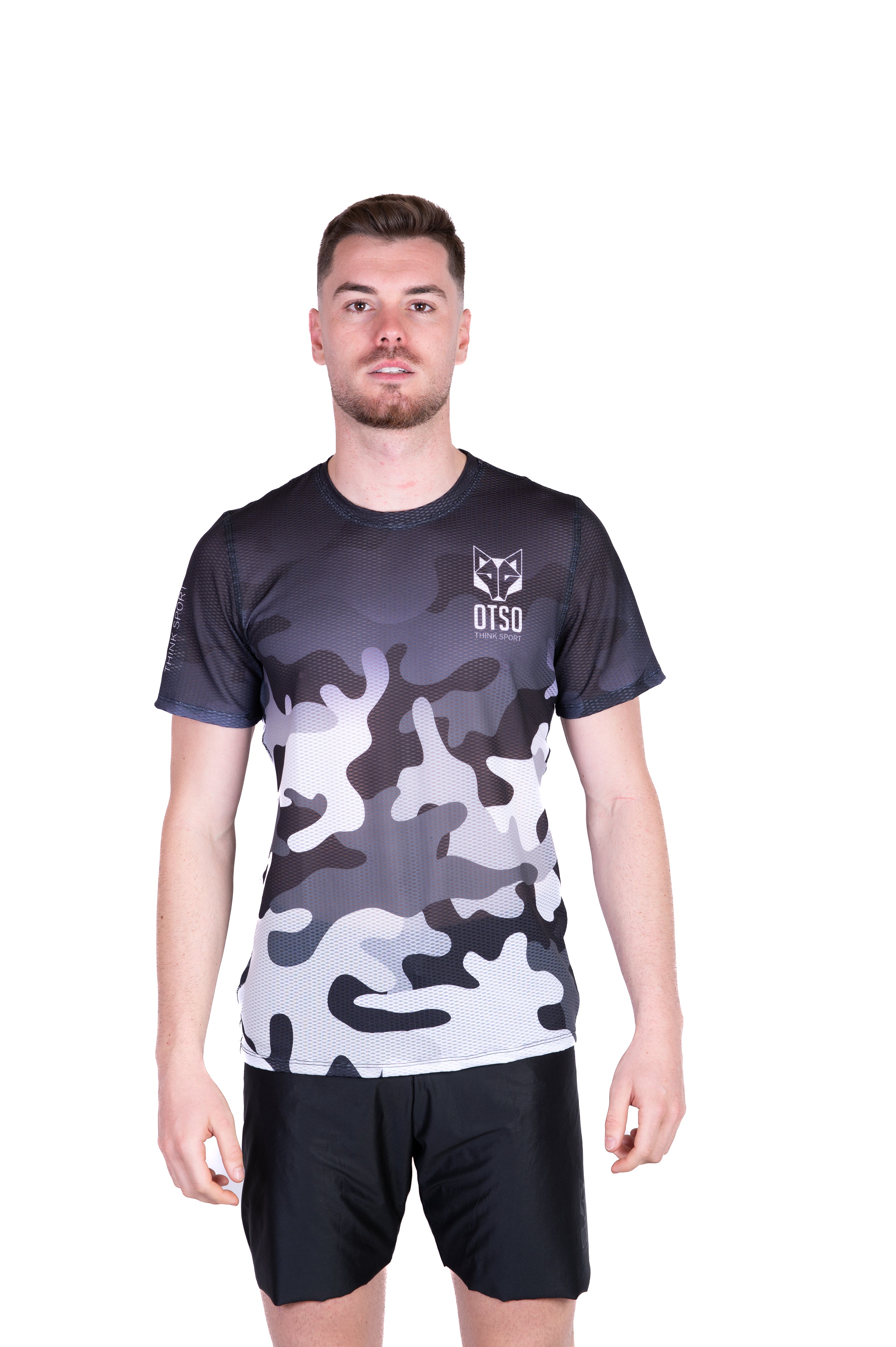Camiseta manga corta hombre - Camo Grey (Outlet)