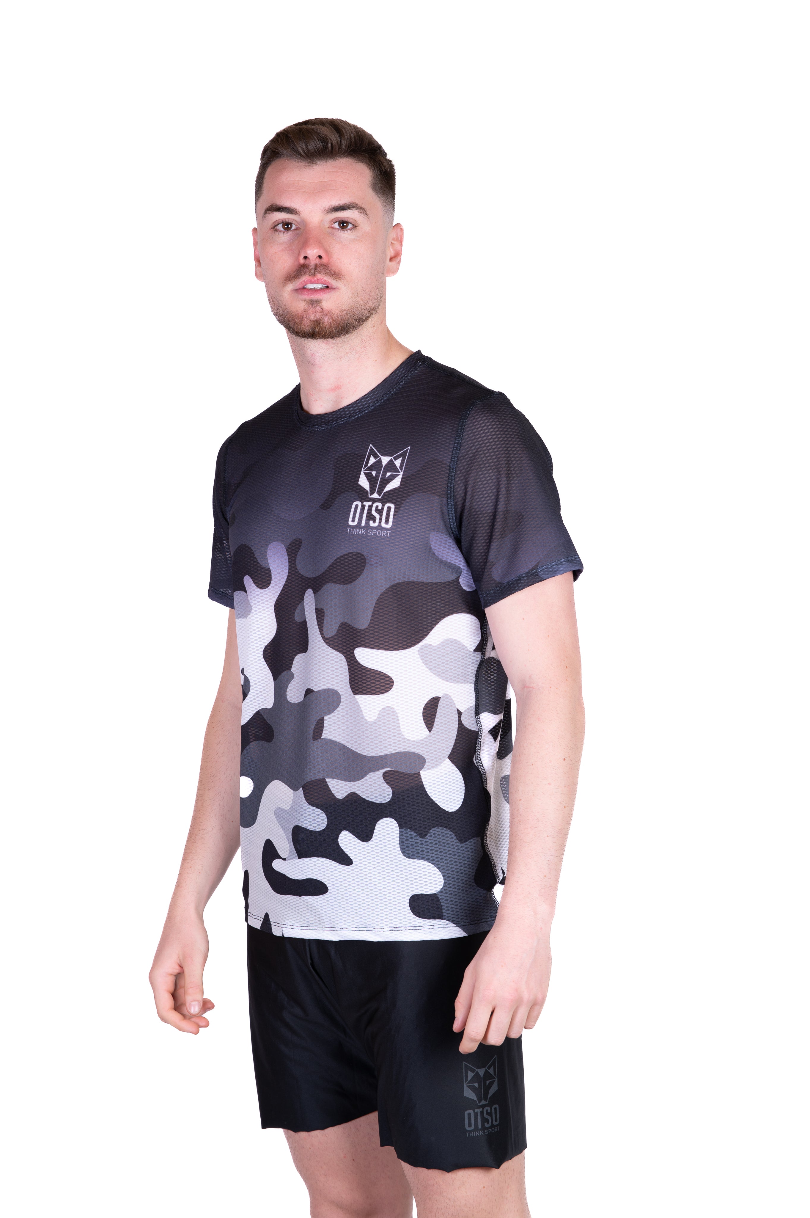Camiseta manga corta hombre - Camo Grey (Outlet)