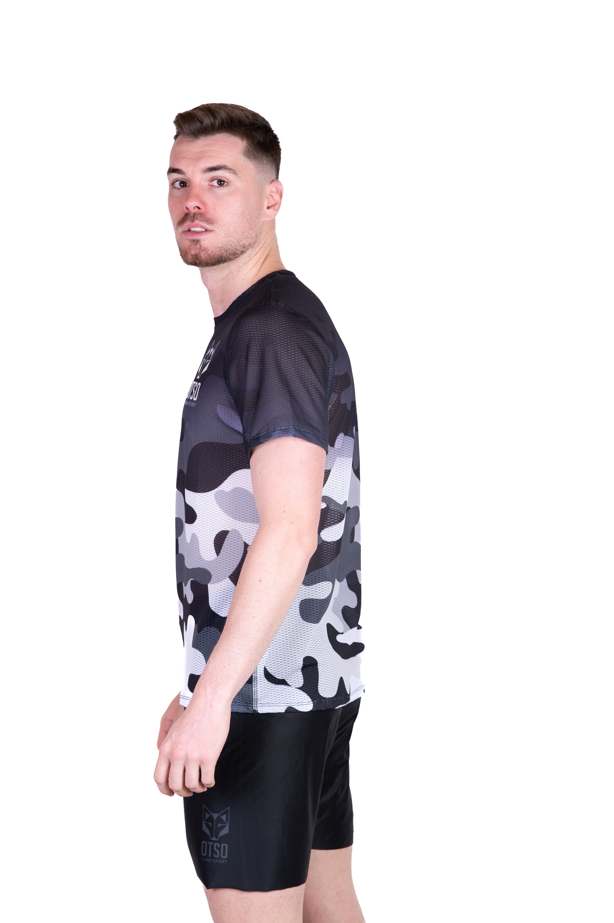 Camiseta manga corta hombre - Camo Grey (Outlet)