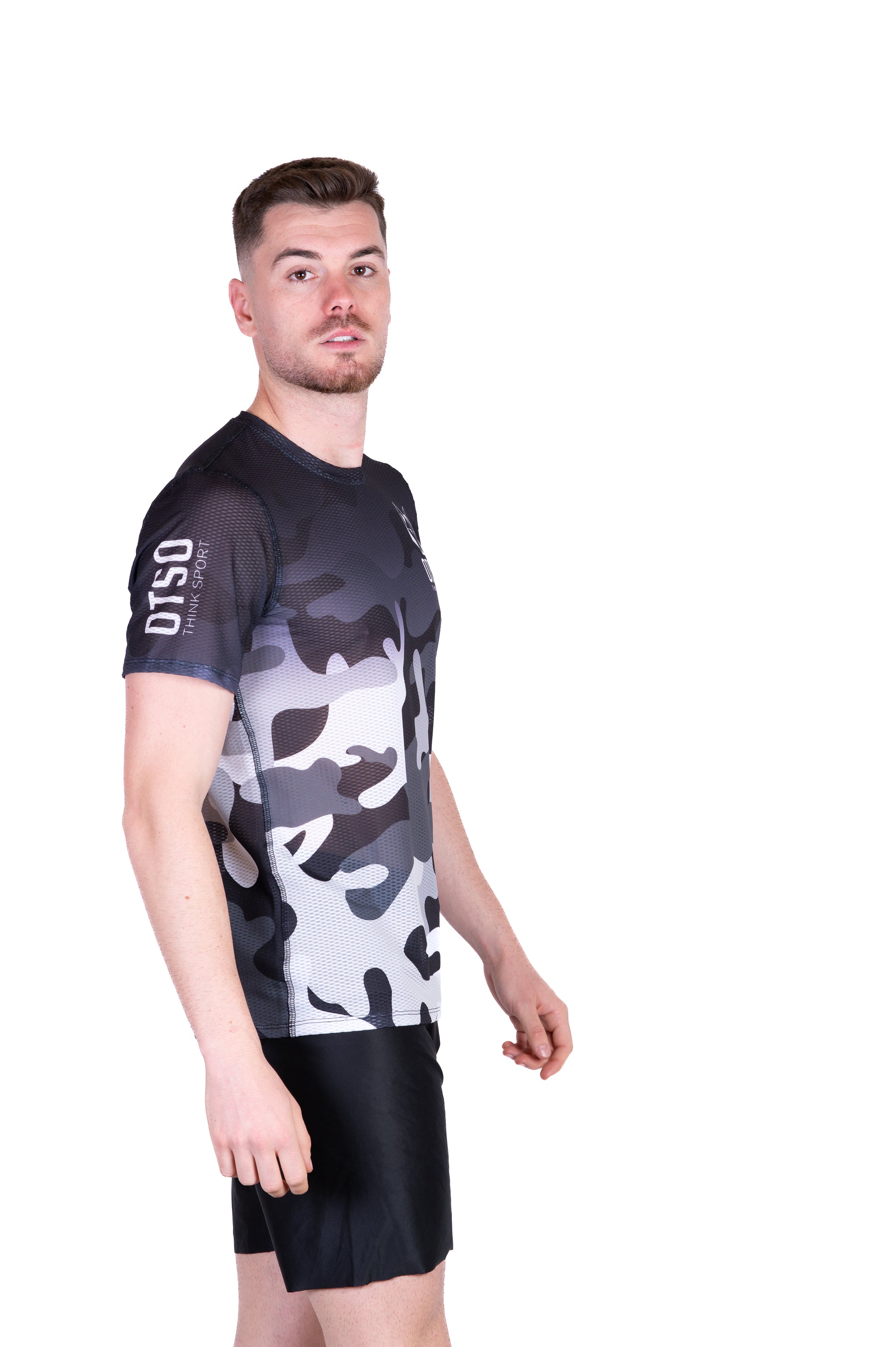 Camiseta manga corta hombre - Camo Grey (Outlet)