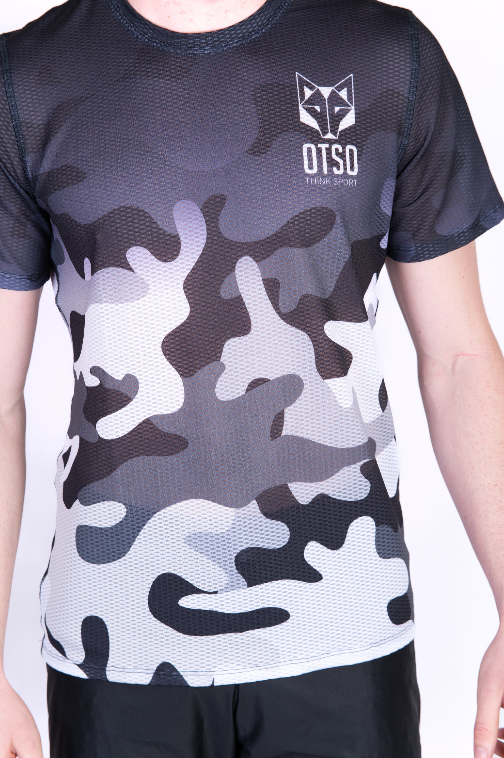 Camiseta manga corta hombre - Camo Grey (Outlet)