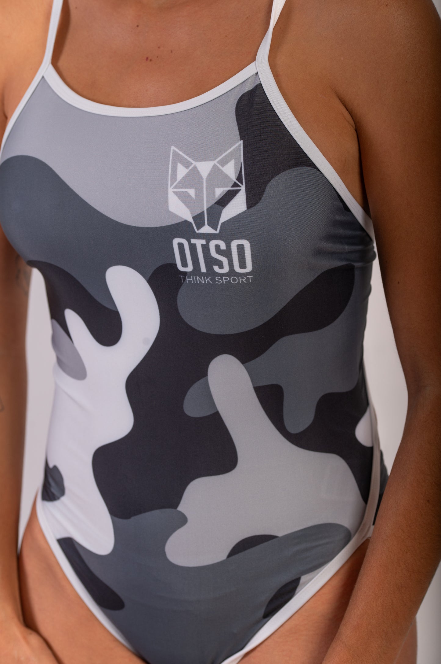 Women's Swimsuit - Camo Grey