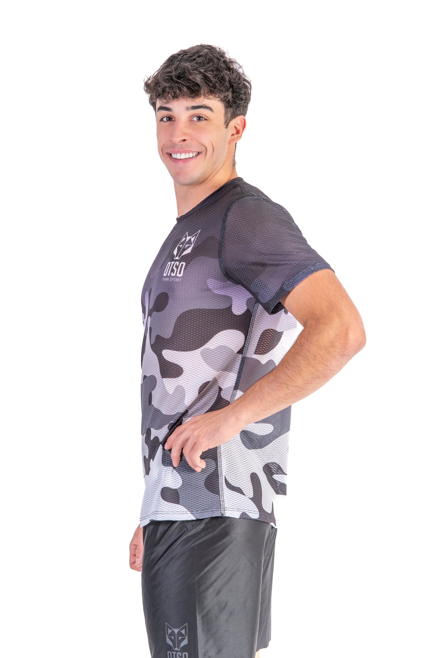 Camiseta manga corta hombre - Camo Grey