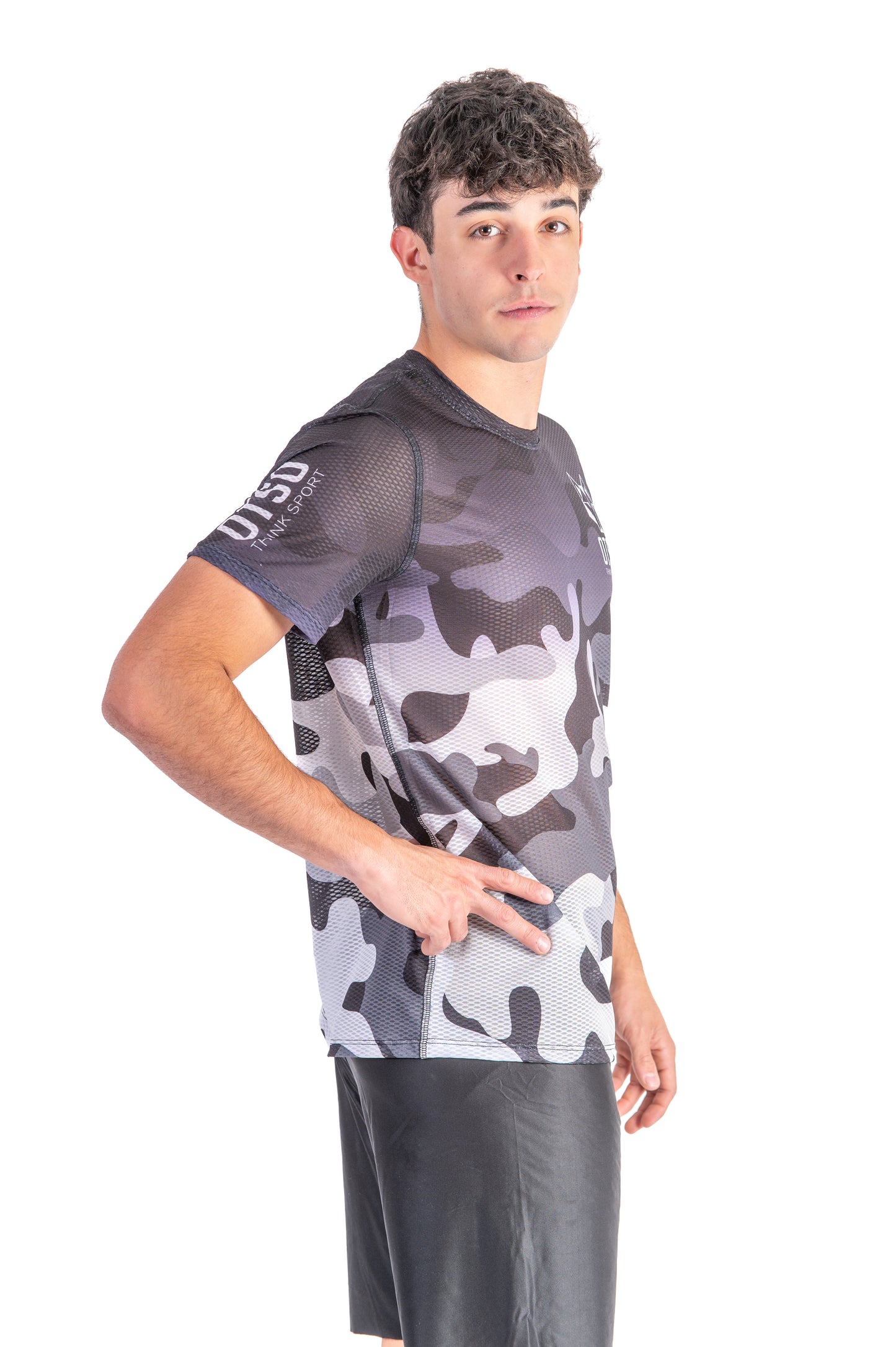 Camiseta manga corta hombre - Camo Grey