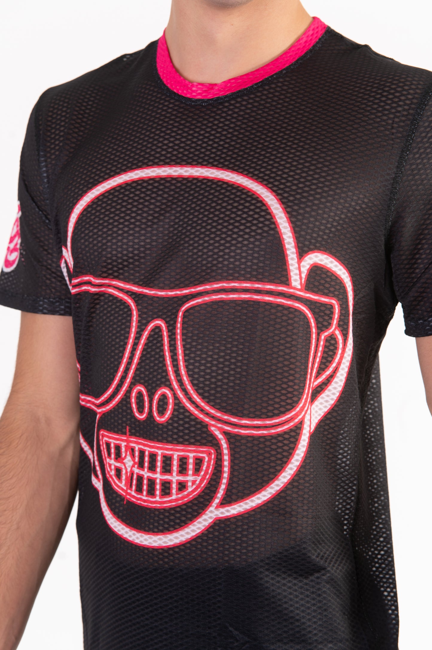 Camiseta manga curta masculina - Emoji Monkey Neon