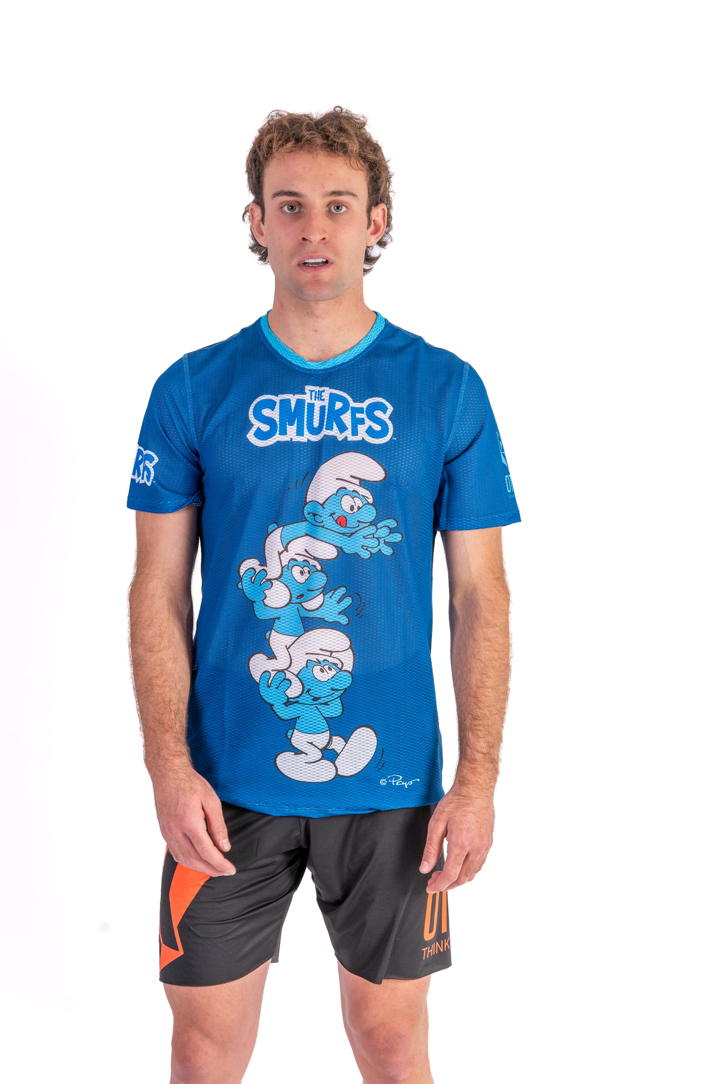 Camiseta manga corta hombre - Smurf Tower