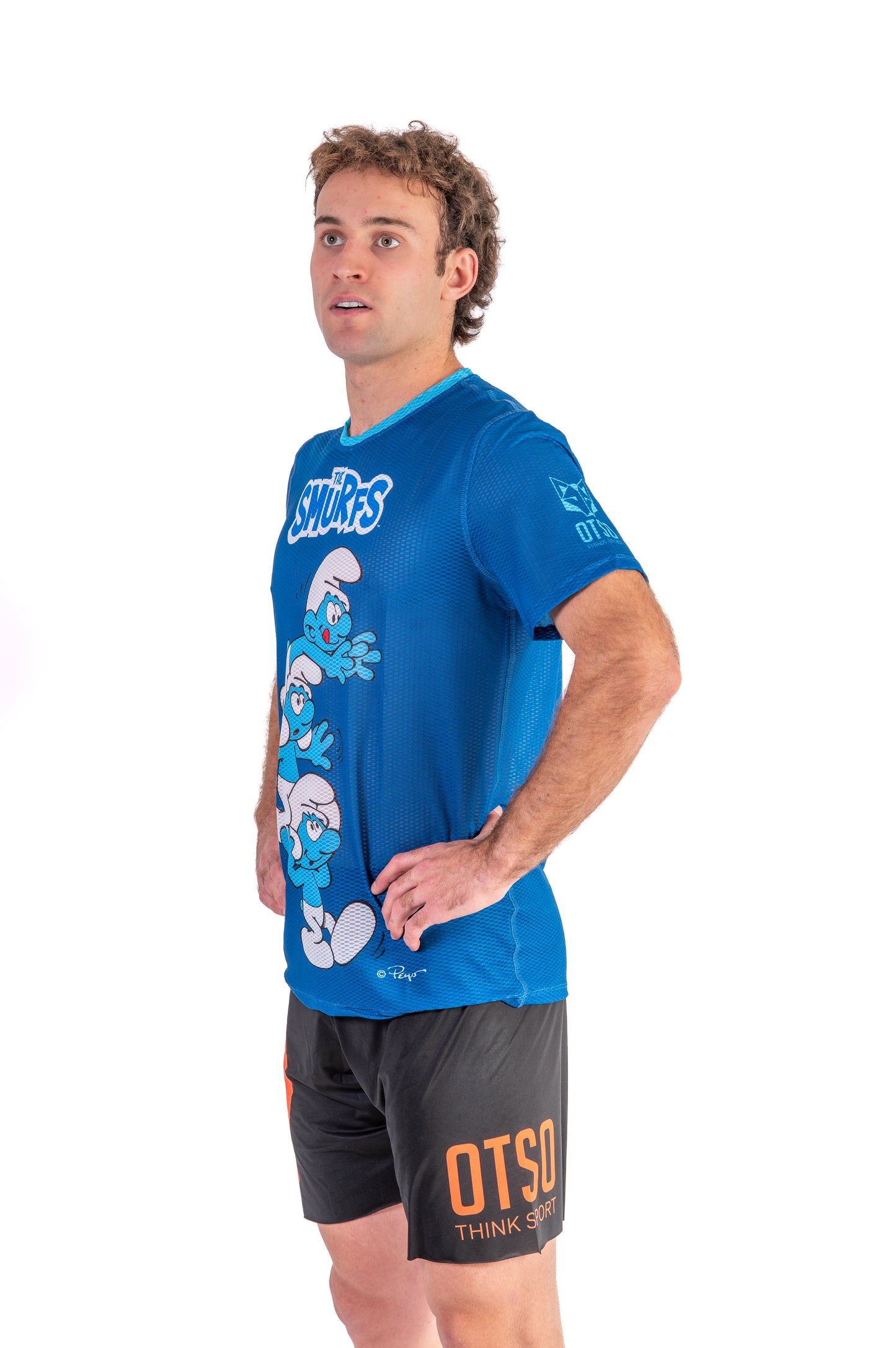 Camiseta manga corta hombre - Smurf Tower