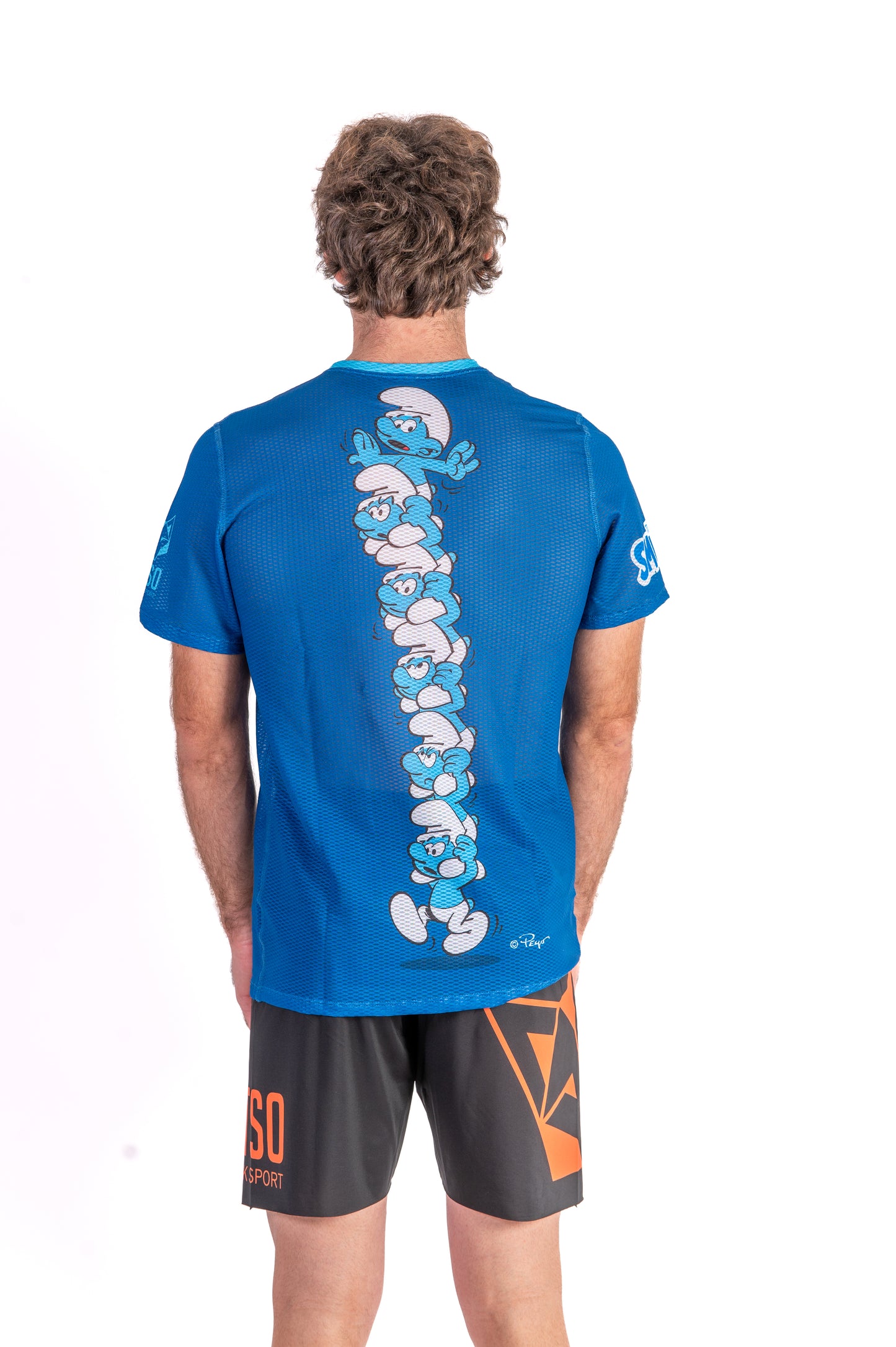 Camiseta manga corta hombre - Smurf Tower