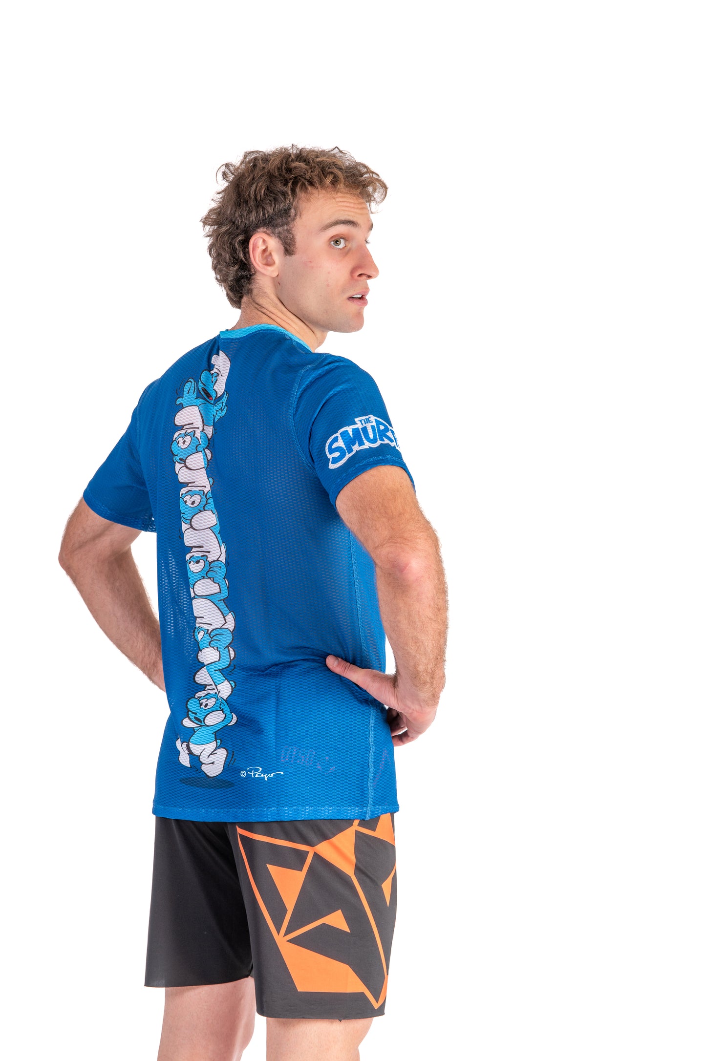 Camiseta manga corta hombre - Smurf Tower