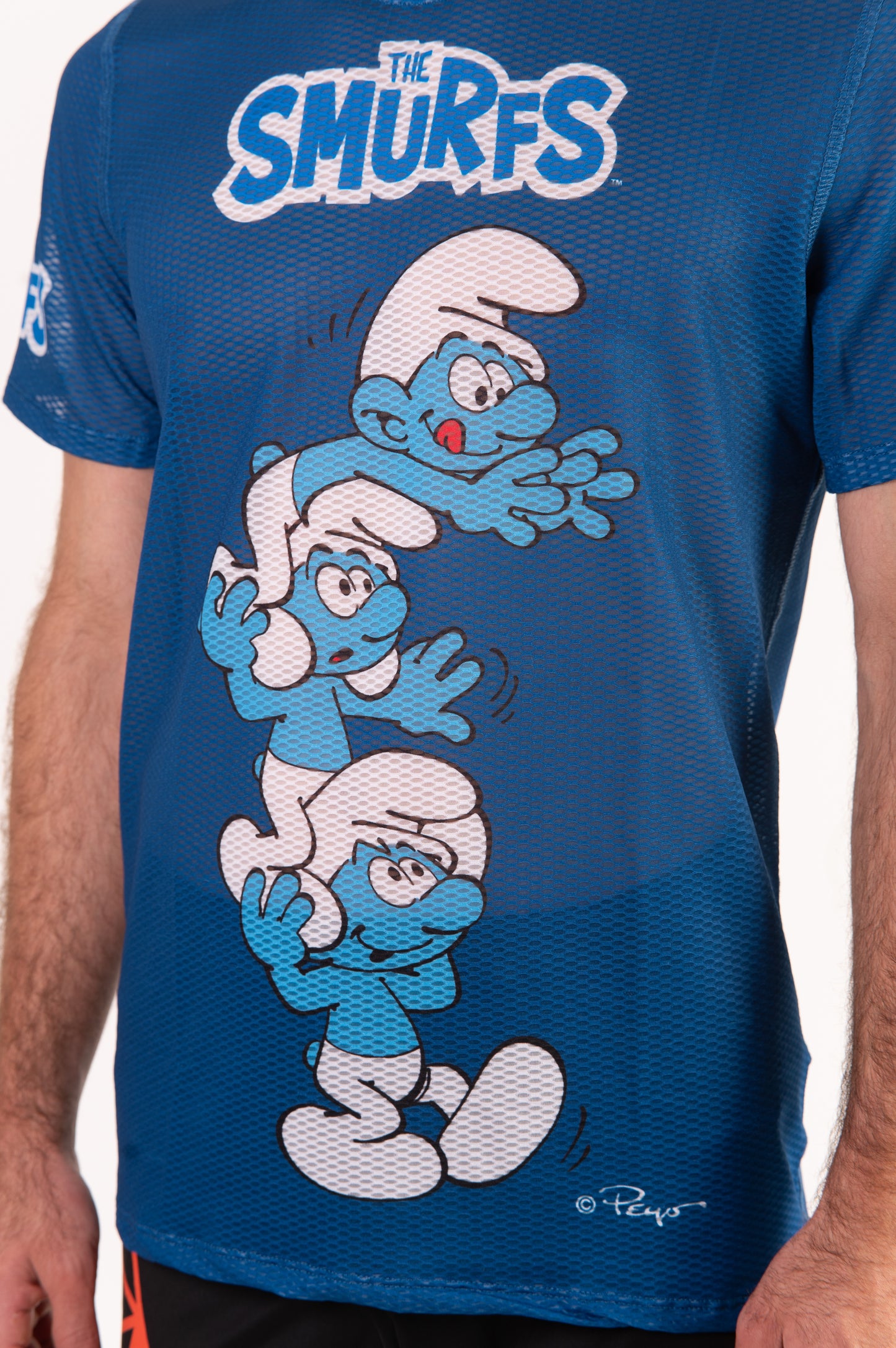 Camiseta manga corta hombre - Smurf Tower
