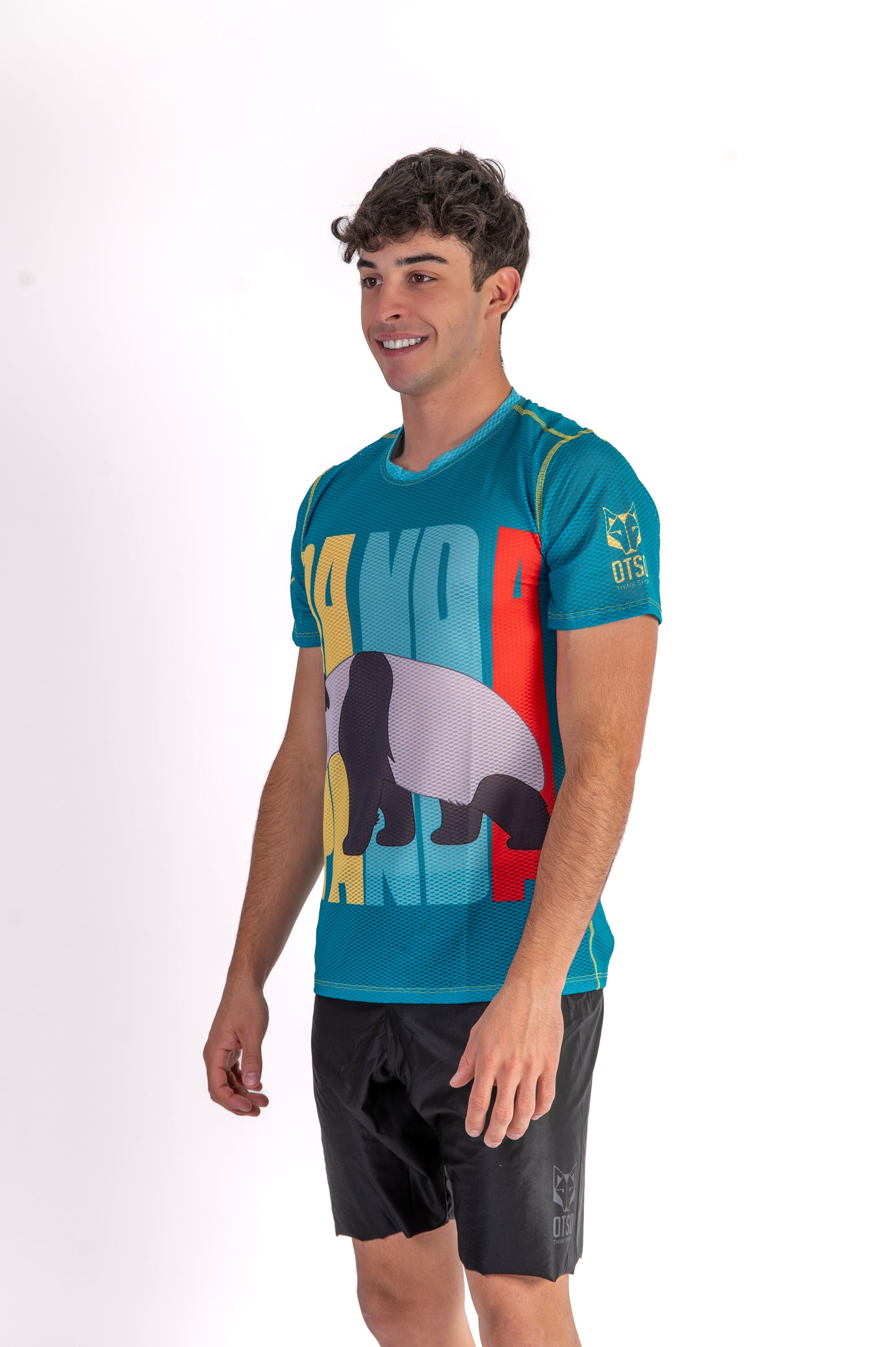 Camiseta manga curta masculina - Emoji Panda