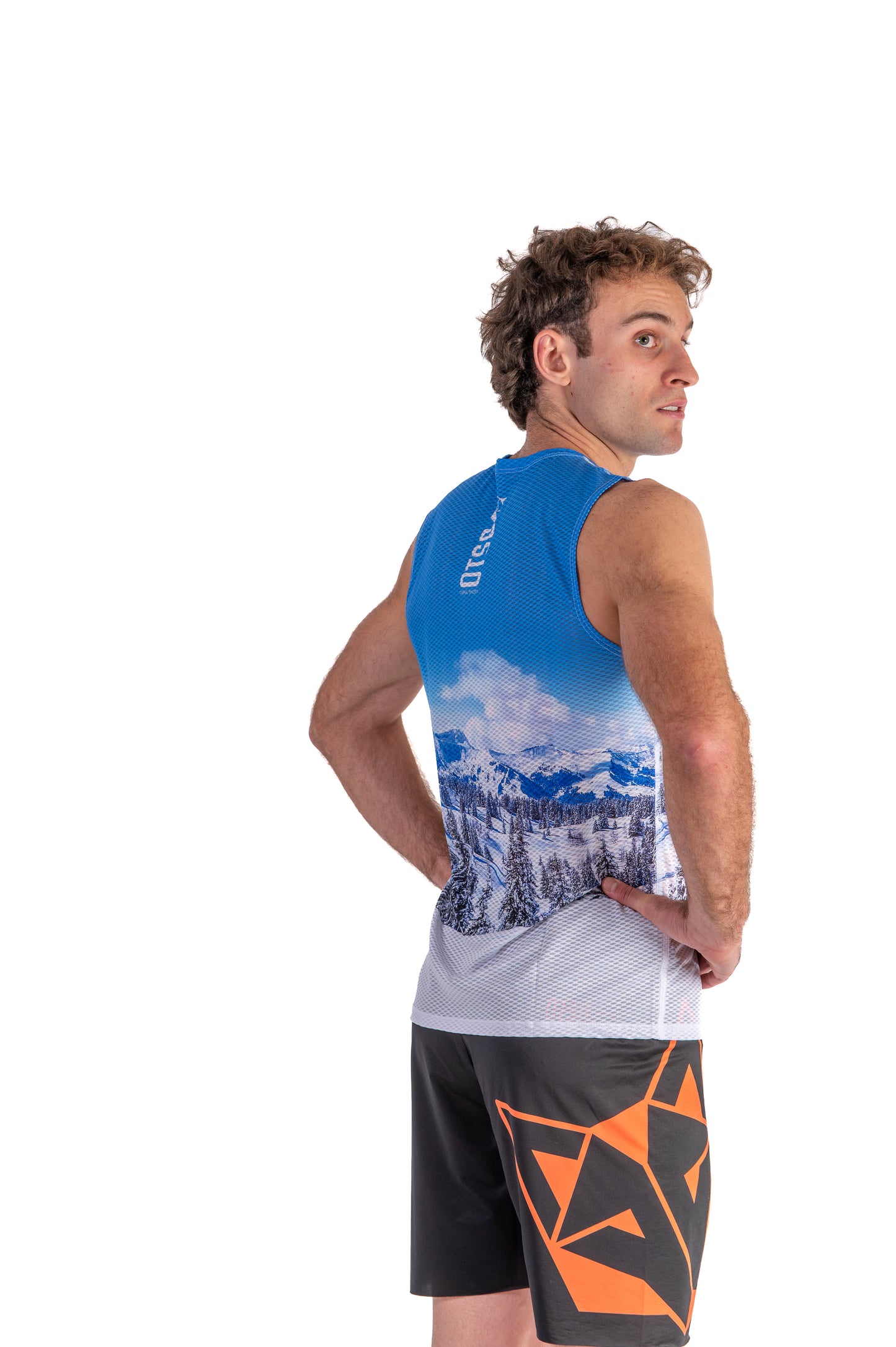 Men's Sleeveless T-Shirt - Snow Forest